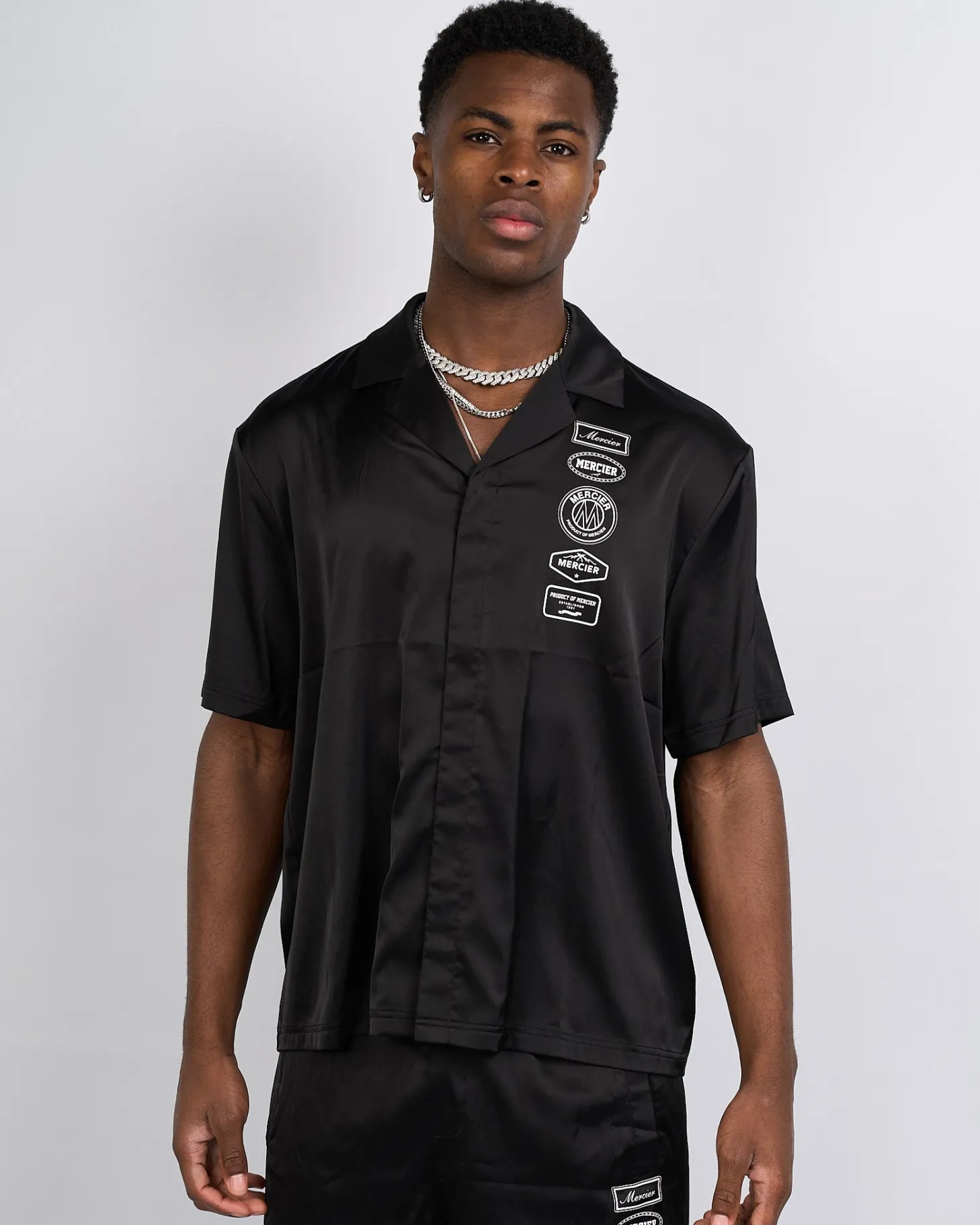 Mercier Summer Sets*Black 2.0 Badge Resort Shirt