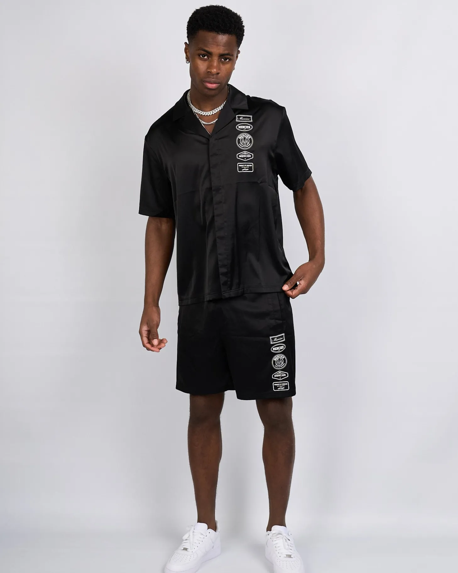 Mercier Summer Sets*Black 2.0 Badge Resort Shirt