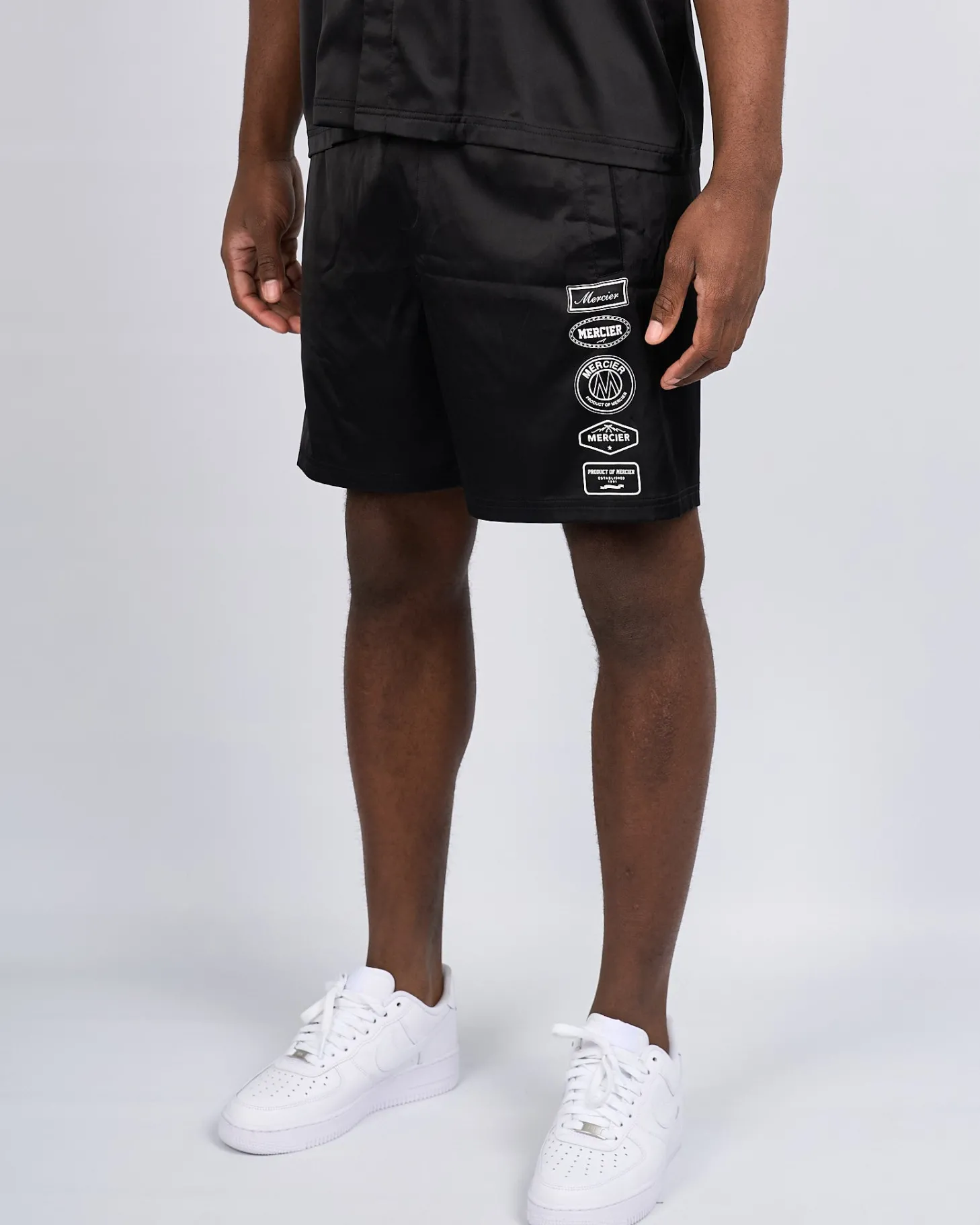 Mercier Summer Sets*Black 2.0 Badge Resort Shorts