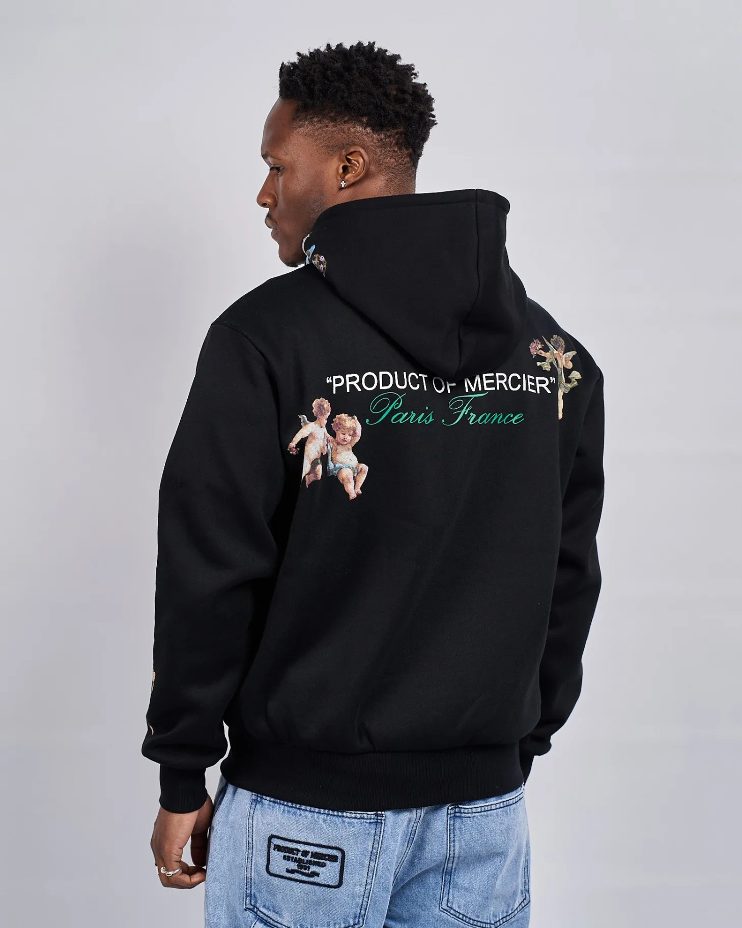 Mercier Tracksuit Tops / Hoodies*Black Angelo Product Of Zip Hoodie