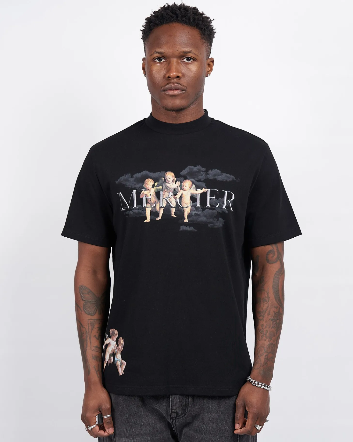 Mercier T-shirts*Black Angelo Relaxed Tshirt