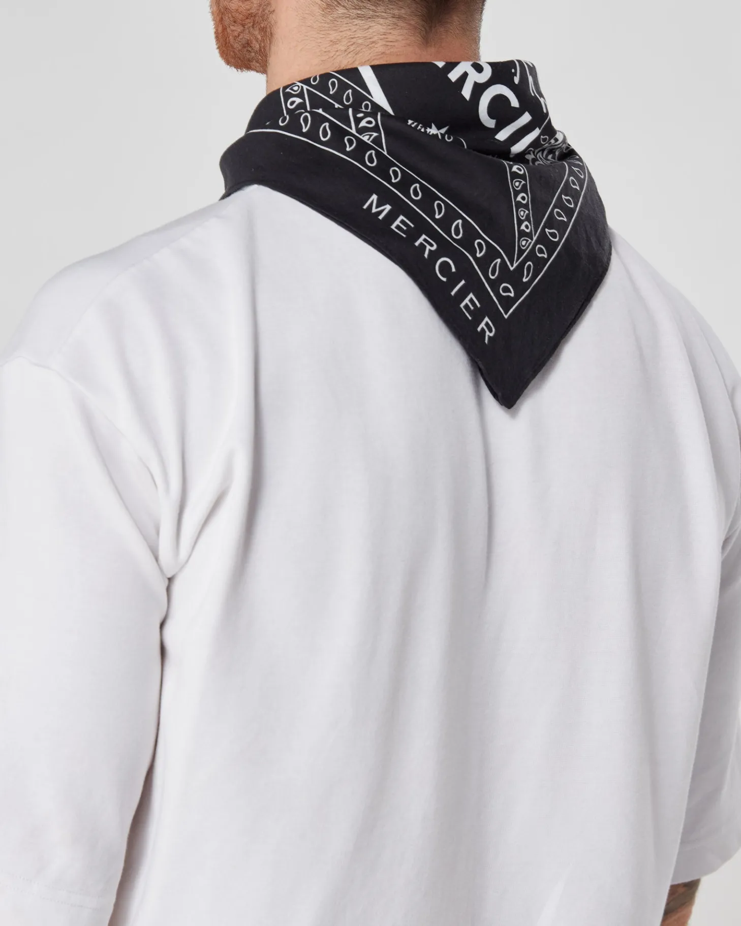 Mercier Accessories*Black Badge Paisley Bandana