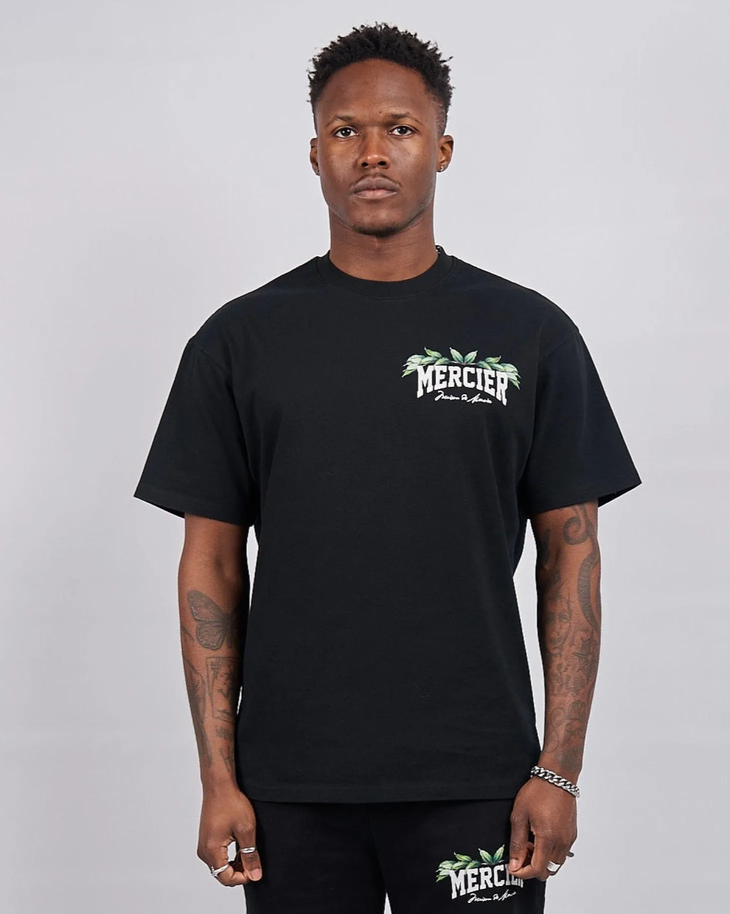 Mercier T-shirts*Black Botanic Court TShirt