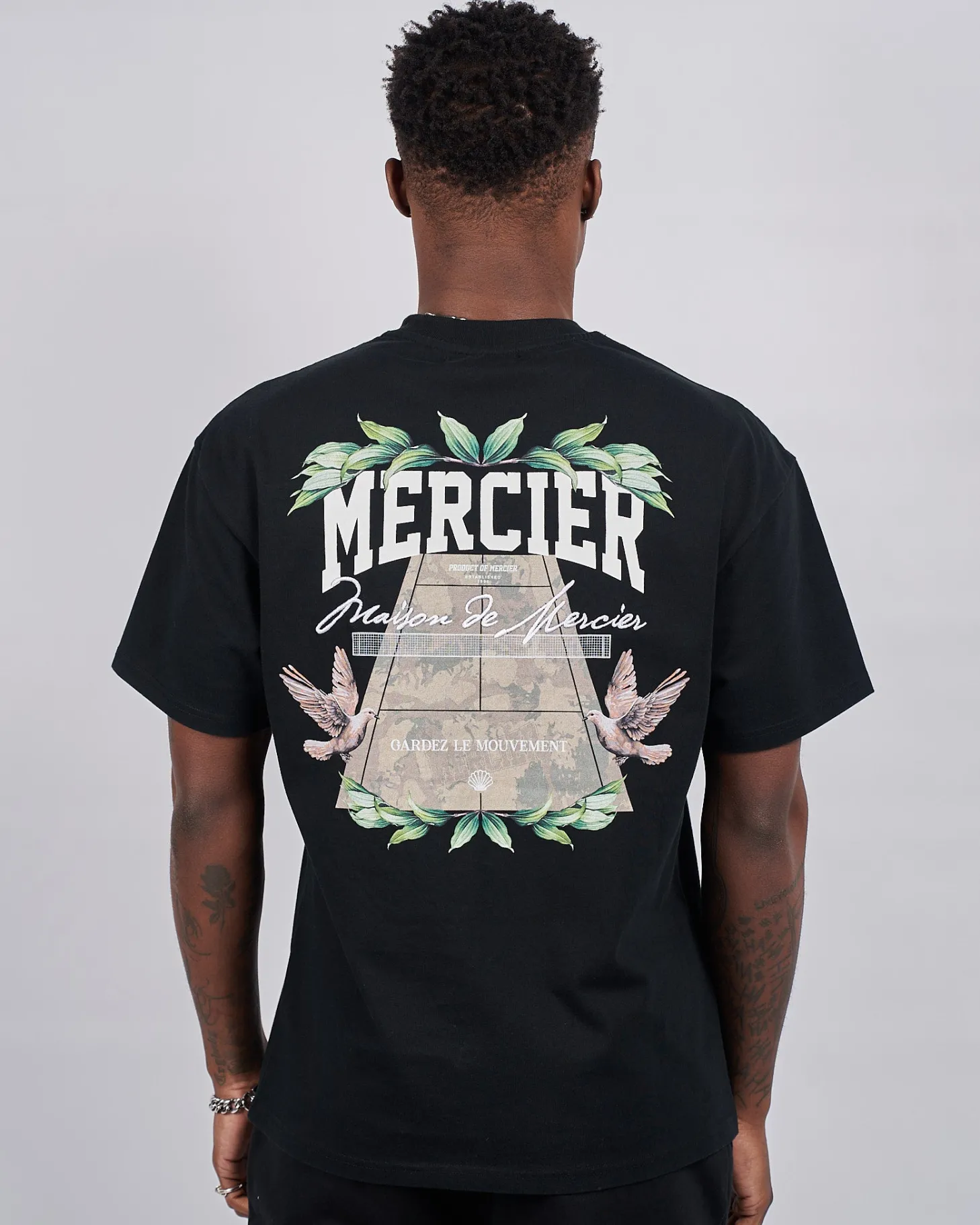 Mercier T-shirts*Black Botanic Court TShirt