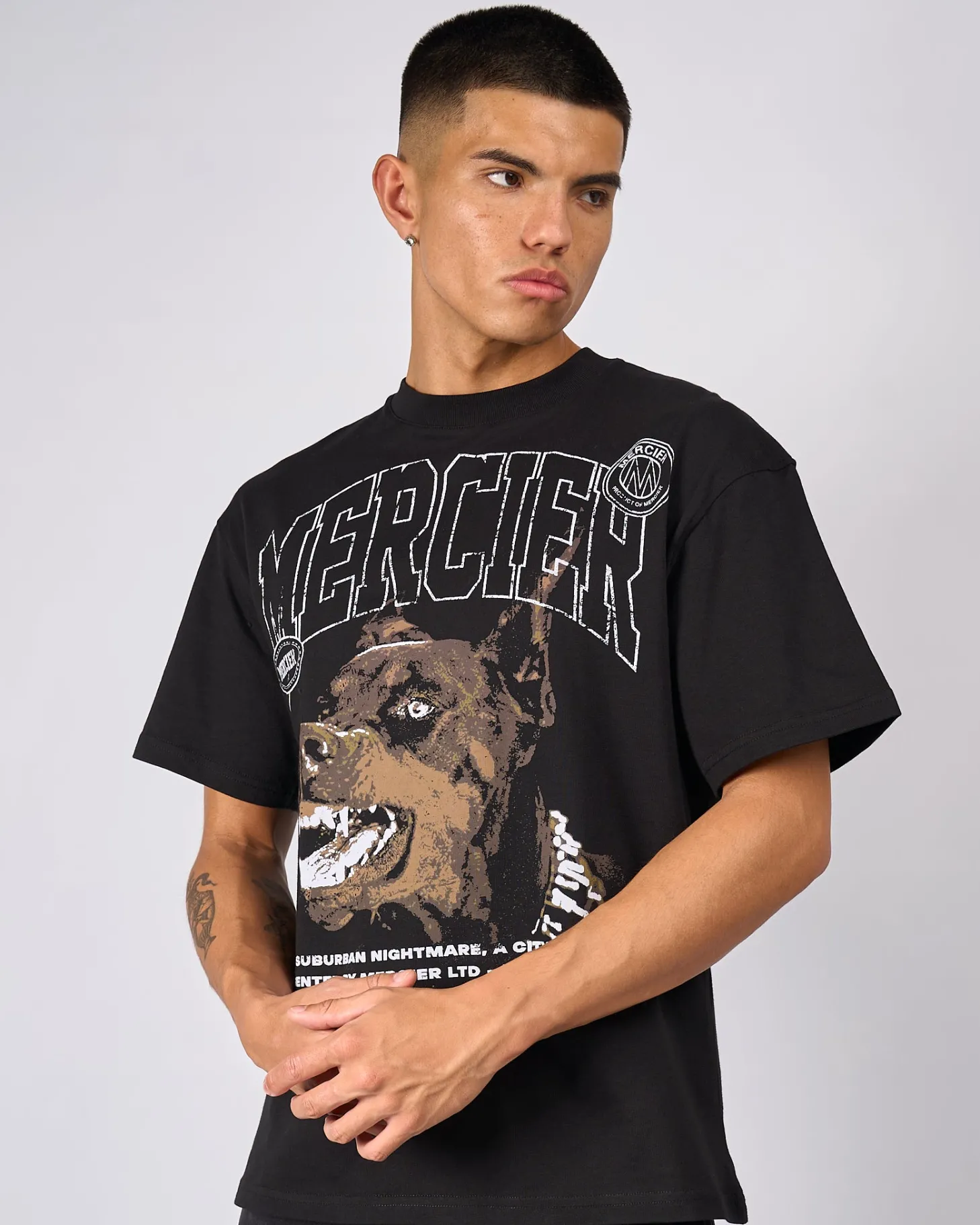 Mercier T-shirts*Black Defender Tshirt