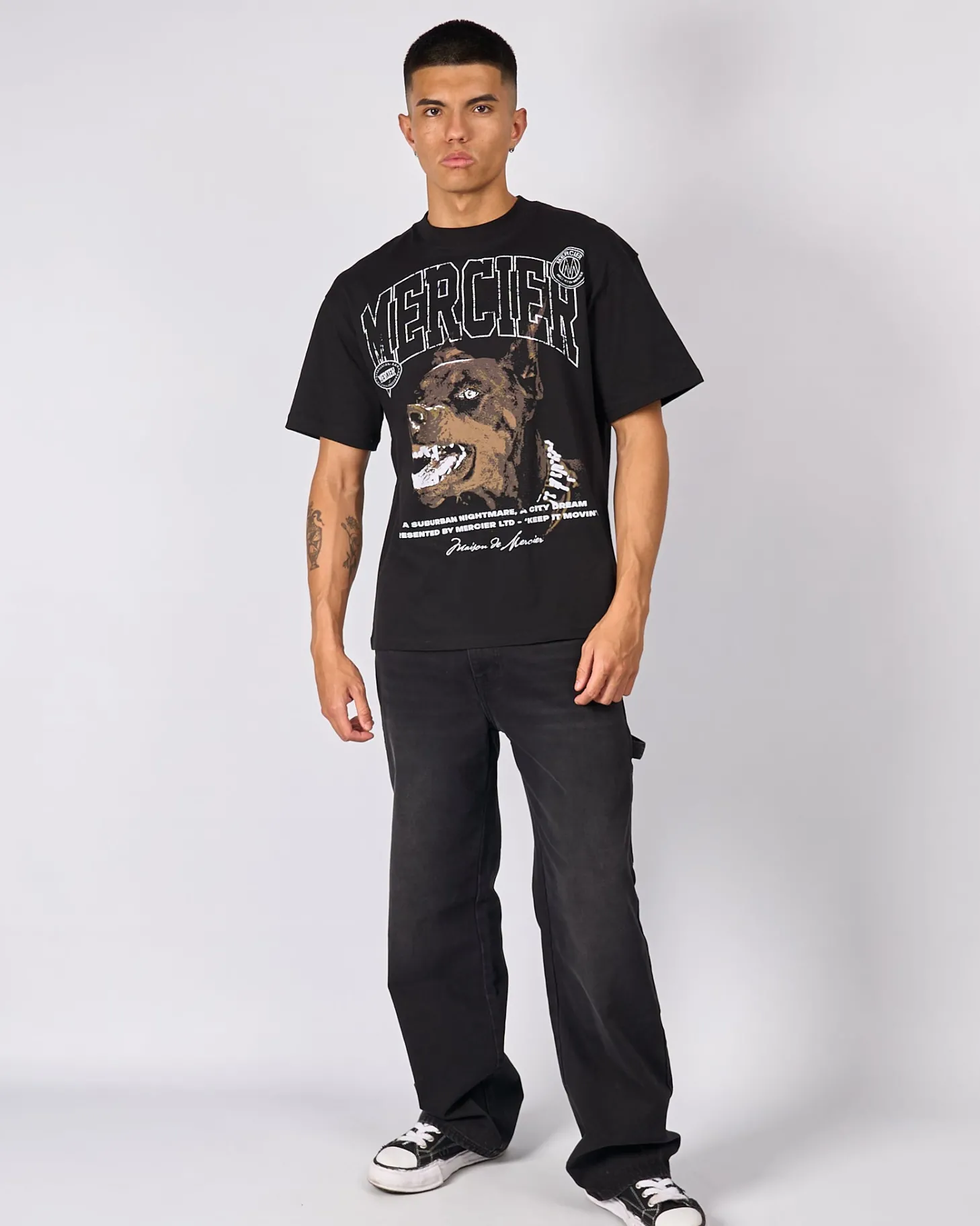 Mercier T-shirts*Black Defender Tshirt