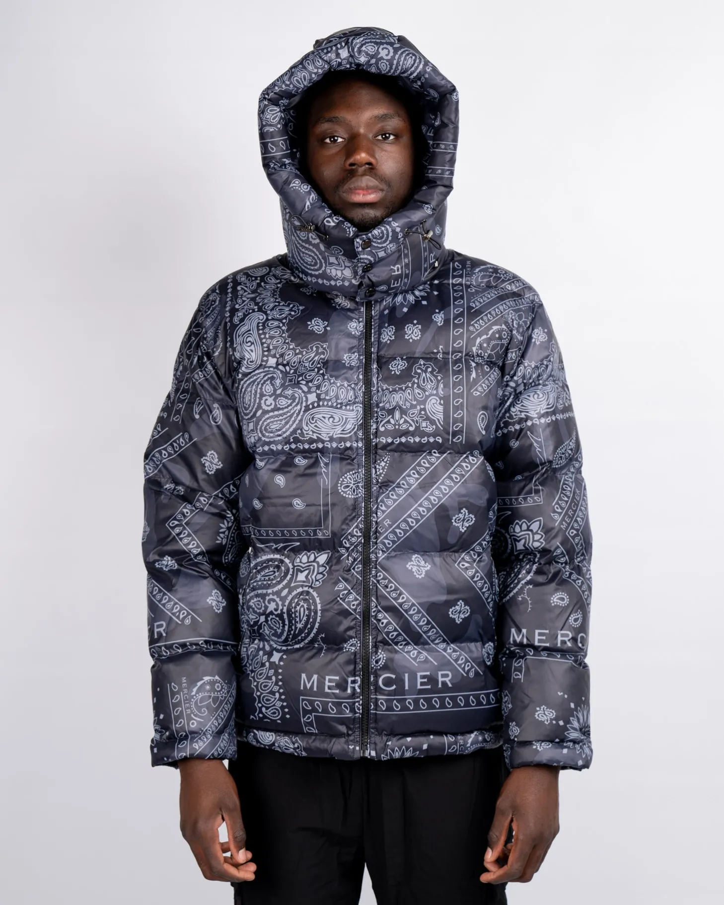 Mercier Jackets*Black Grey Paisley Jacket