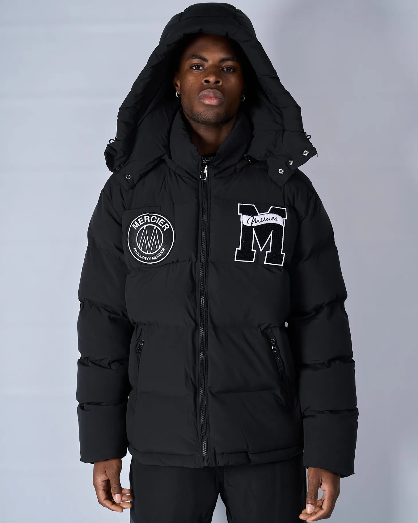 Mercier Jackets*Black Academy Puffer Jacket