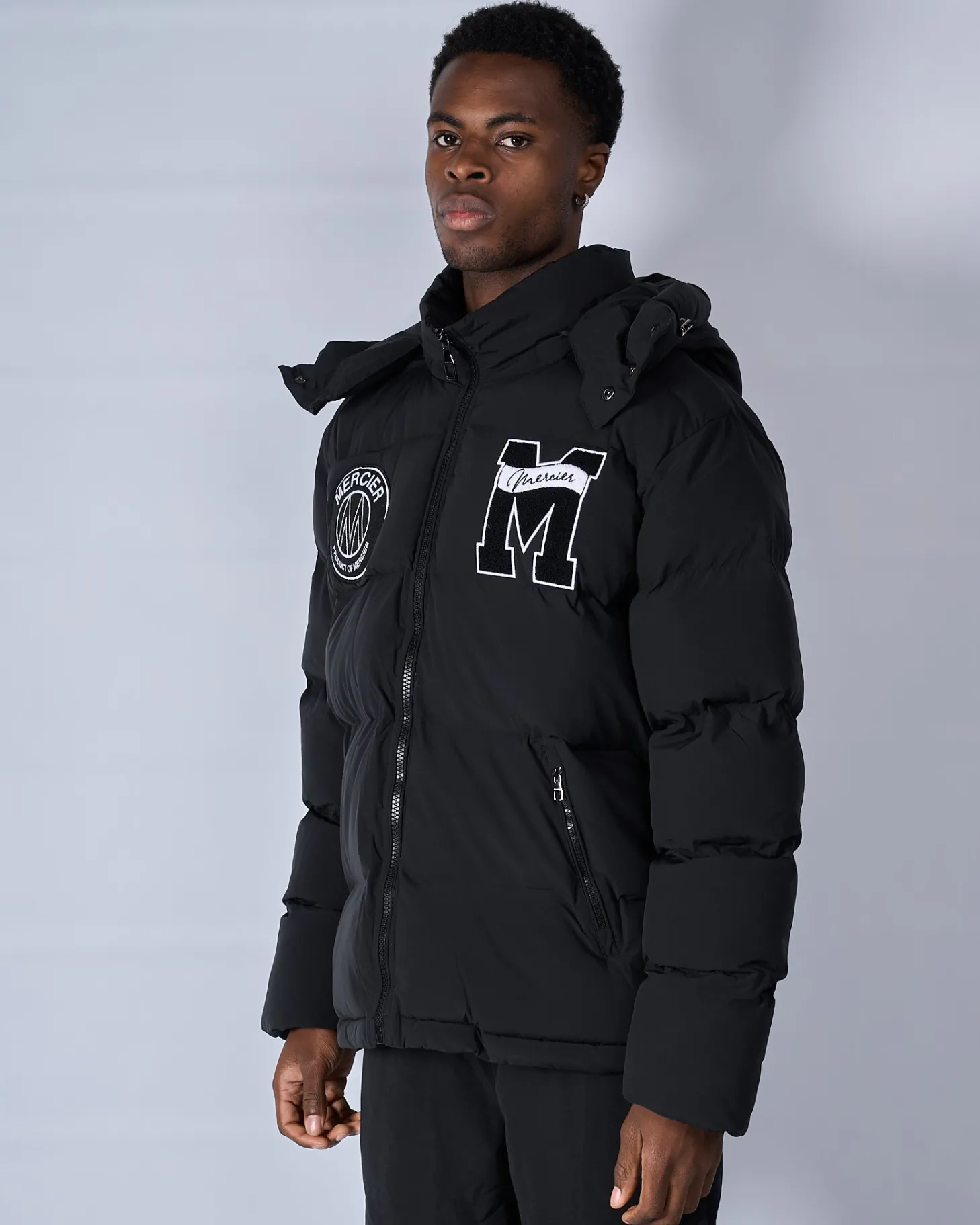 Mercier Jackets*Black Academy Puffer Jacket