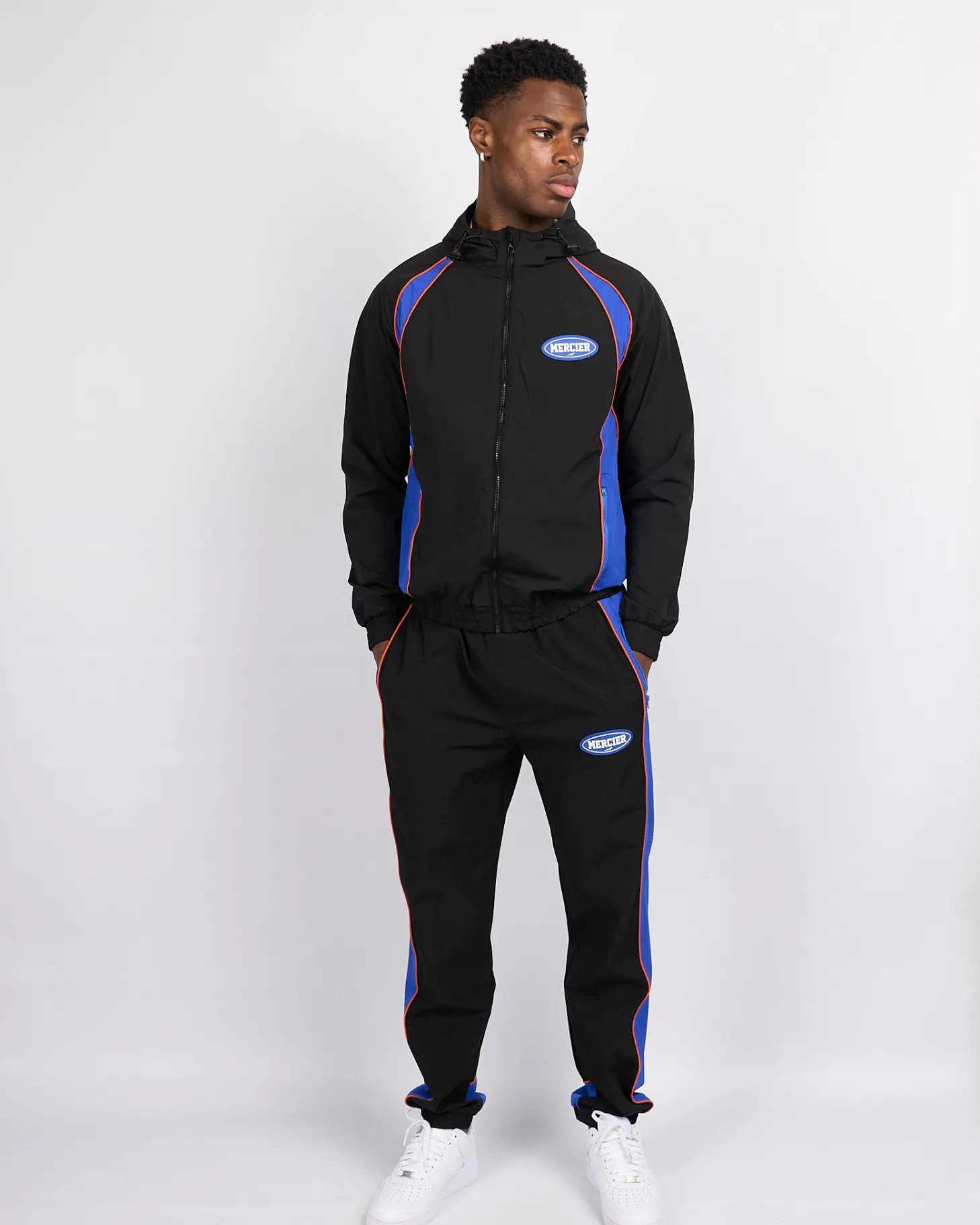 Mercier Tracksuits | Windbreakers & Cargos*Black Maison Racer Track Pants