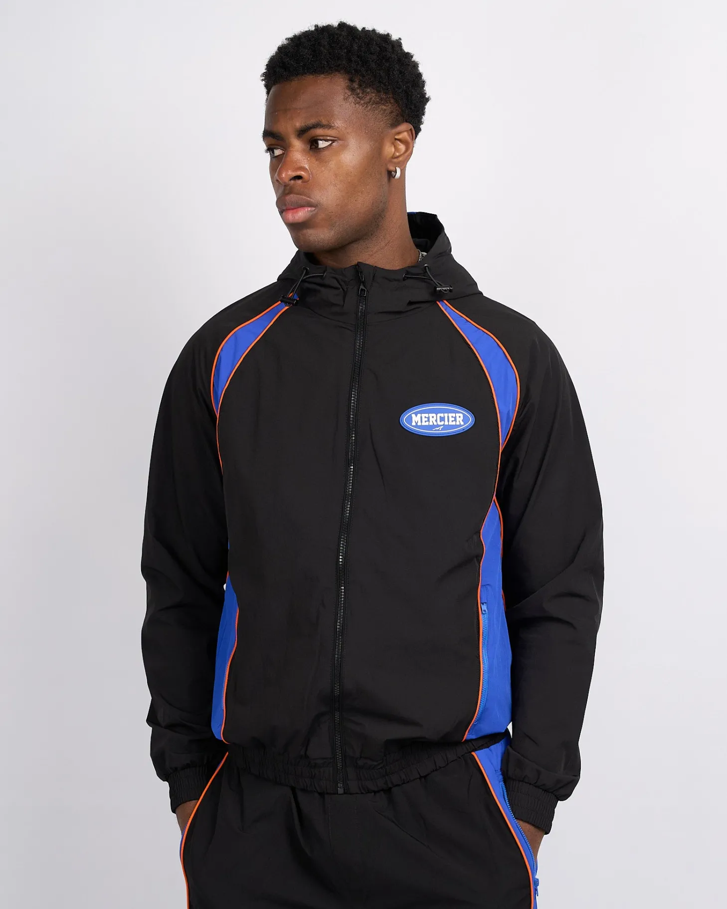 Mercier Tracksuits | Windbreakers & Cargos*Black Maison Racer Track Top