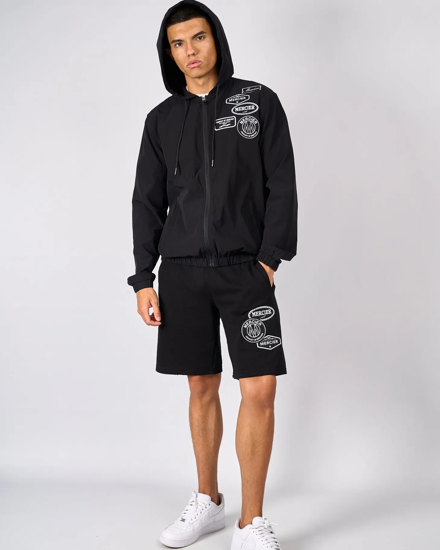 Mercier Windbreakers & Cargos | Mens Best Sellers*Black Mono Windbreaker