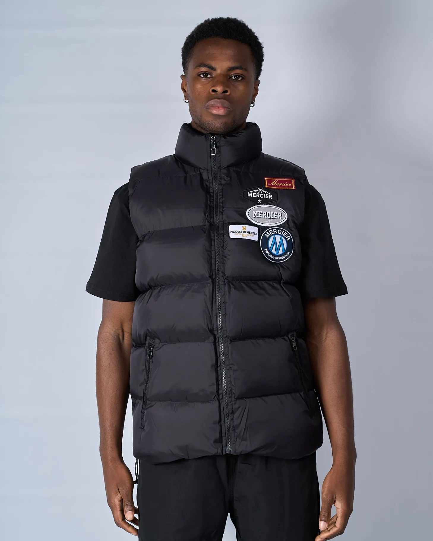 Mercier Jackets*Black OG Badge Gilet