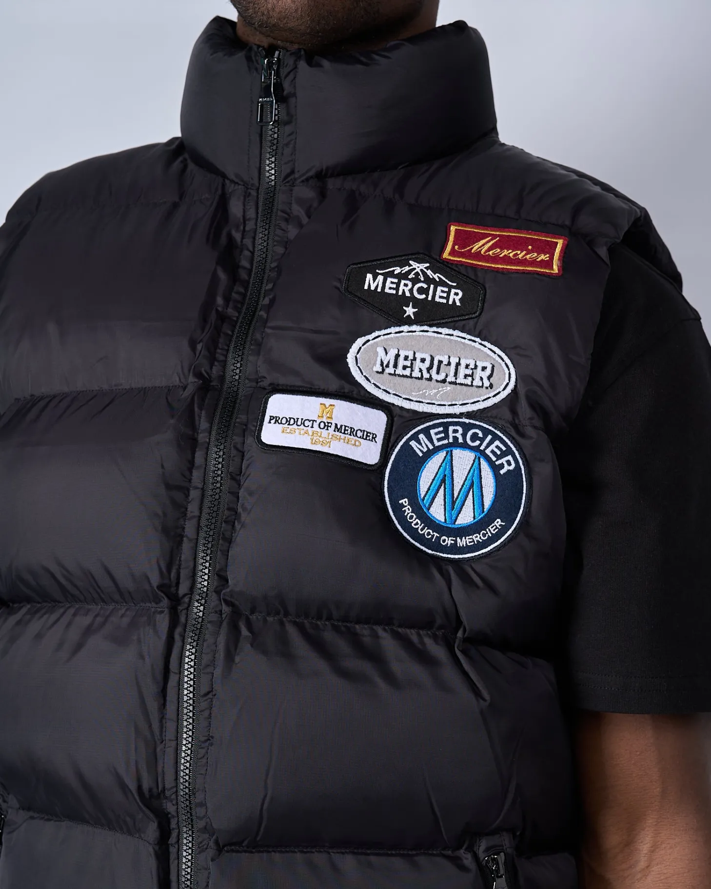 Mercier Jackets*Black OG Badge Gilet