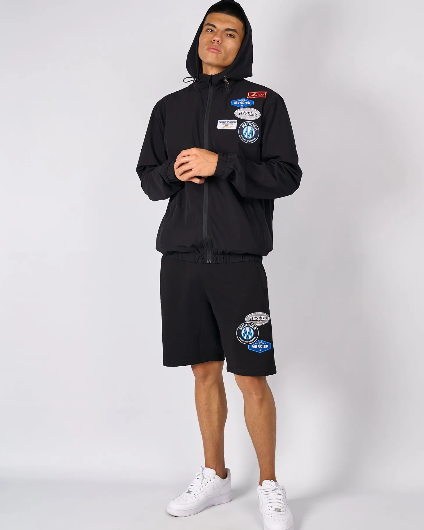 Mercier Windbreakers & Cargos | Mens Best Sellers*Black OG Badge Windbreaker