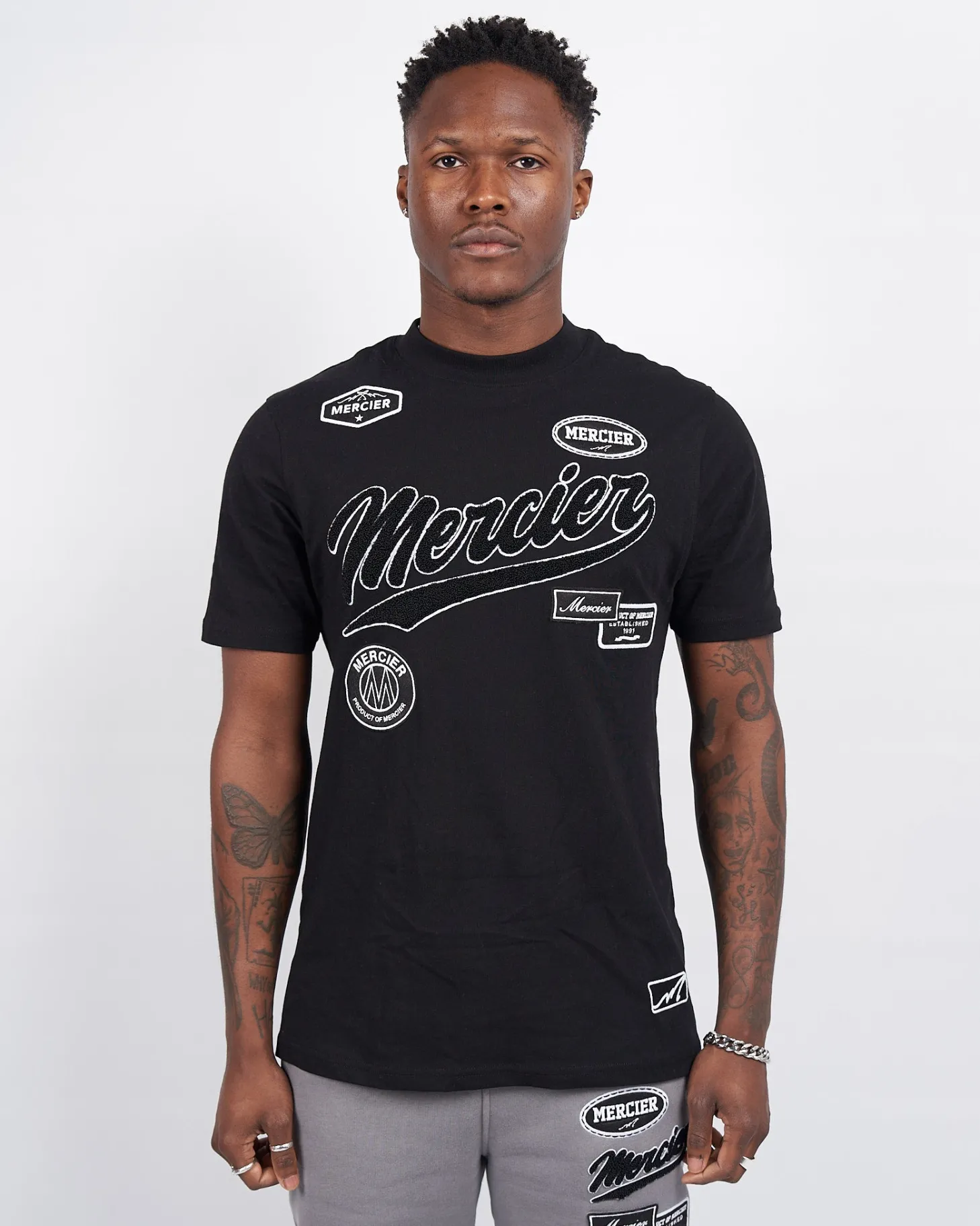 Mercier Summer Sets | T-shirts*Black Teams Badge Tshirt