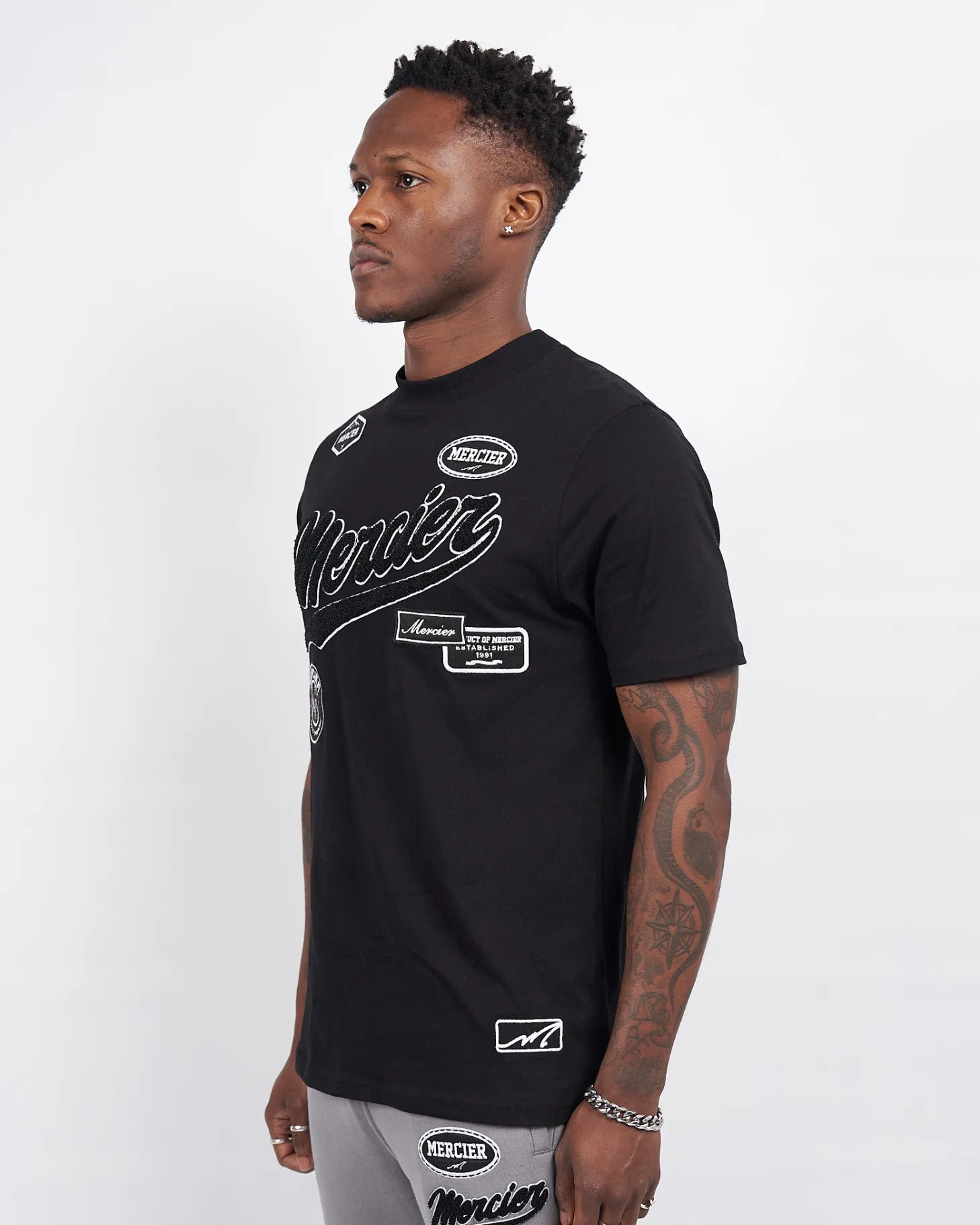 Mercier Summer Sets | T-shirts*Black Teams Badge Tshirt