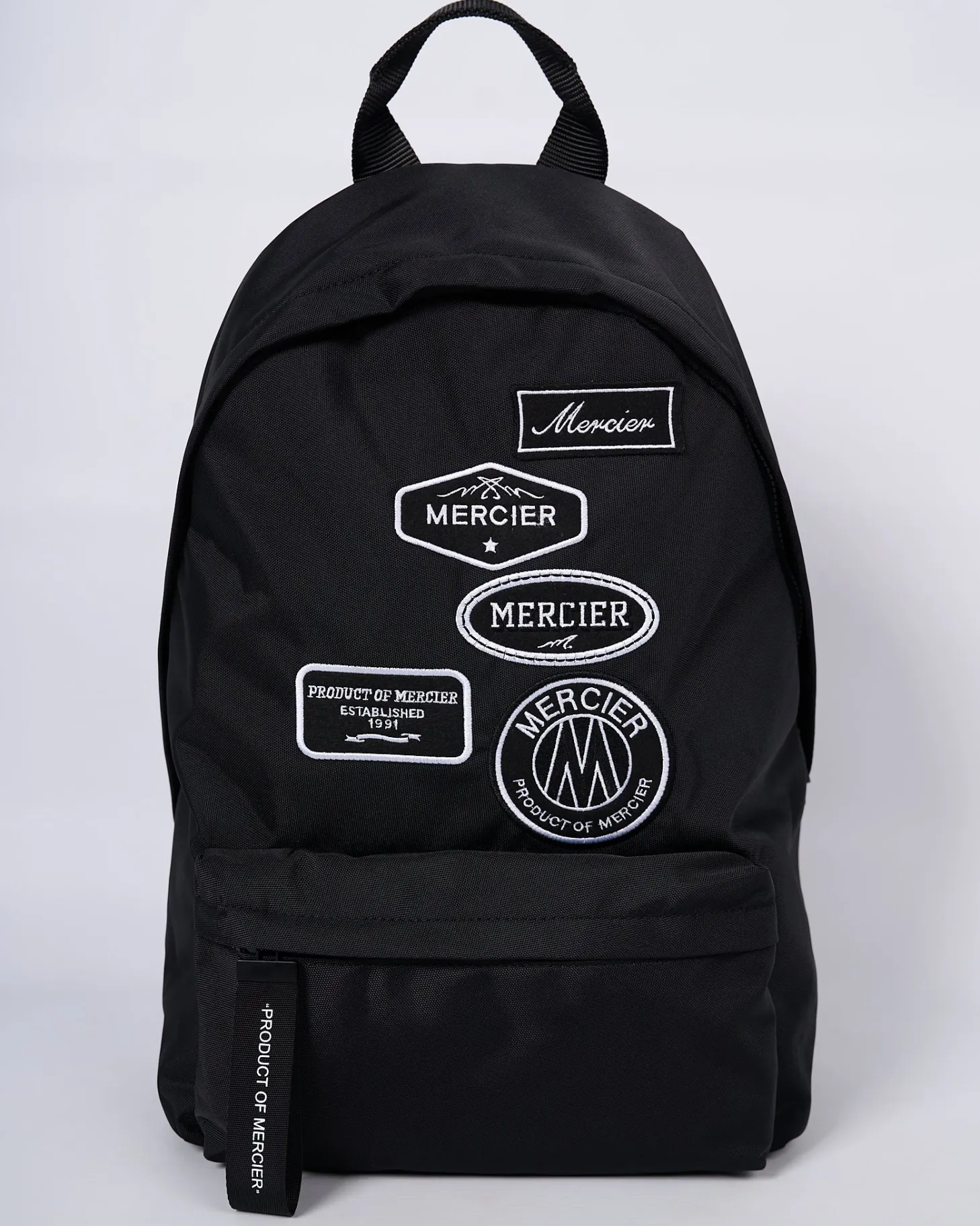 Mercier Accessories | Mens Best Sellers*Black Mono Badge Backpack