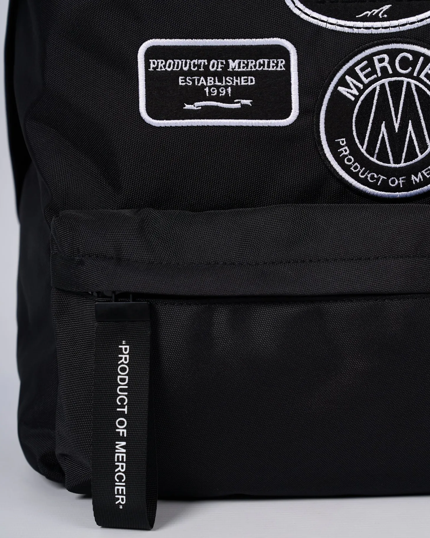 Mercier Accessories | Mens Best Sellers*Black Mono Badge Backpack