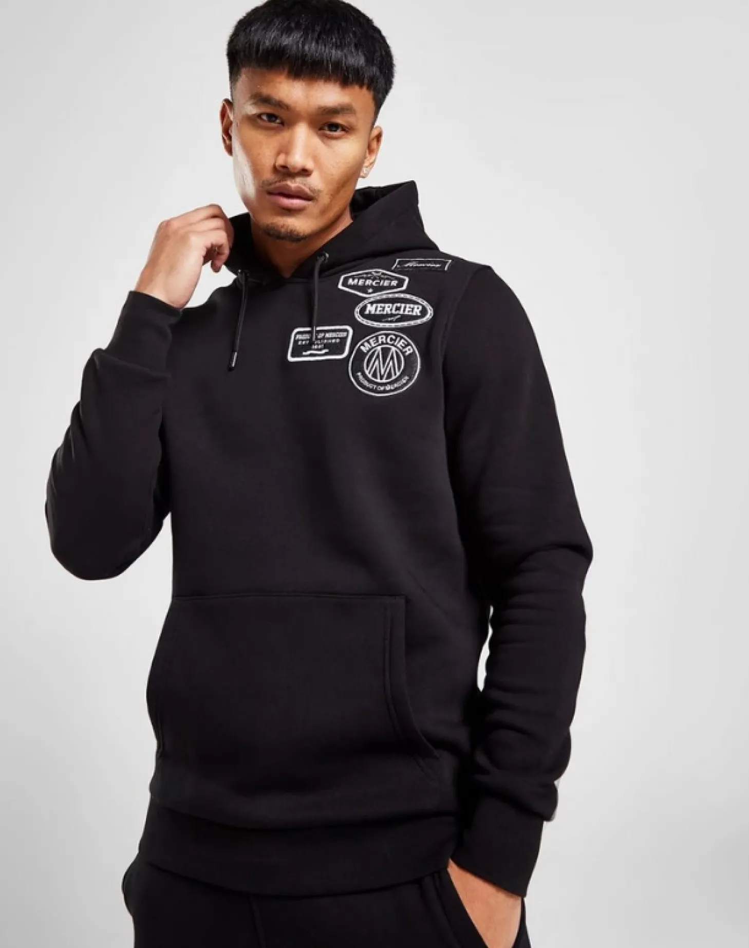 Mercier Tracksuit Tops / Hoodies | Tracksuits*Black Mono Badge Hoodie