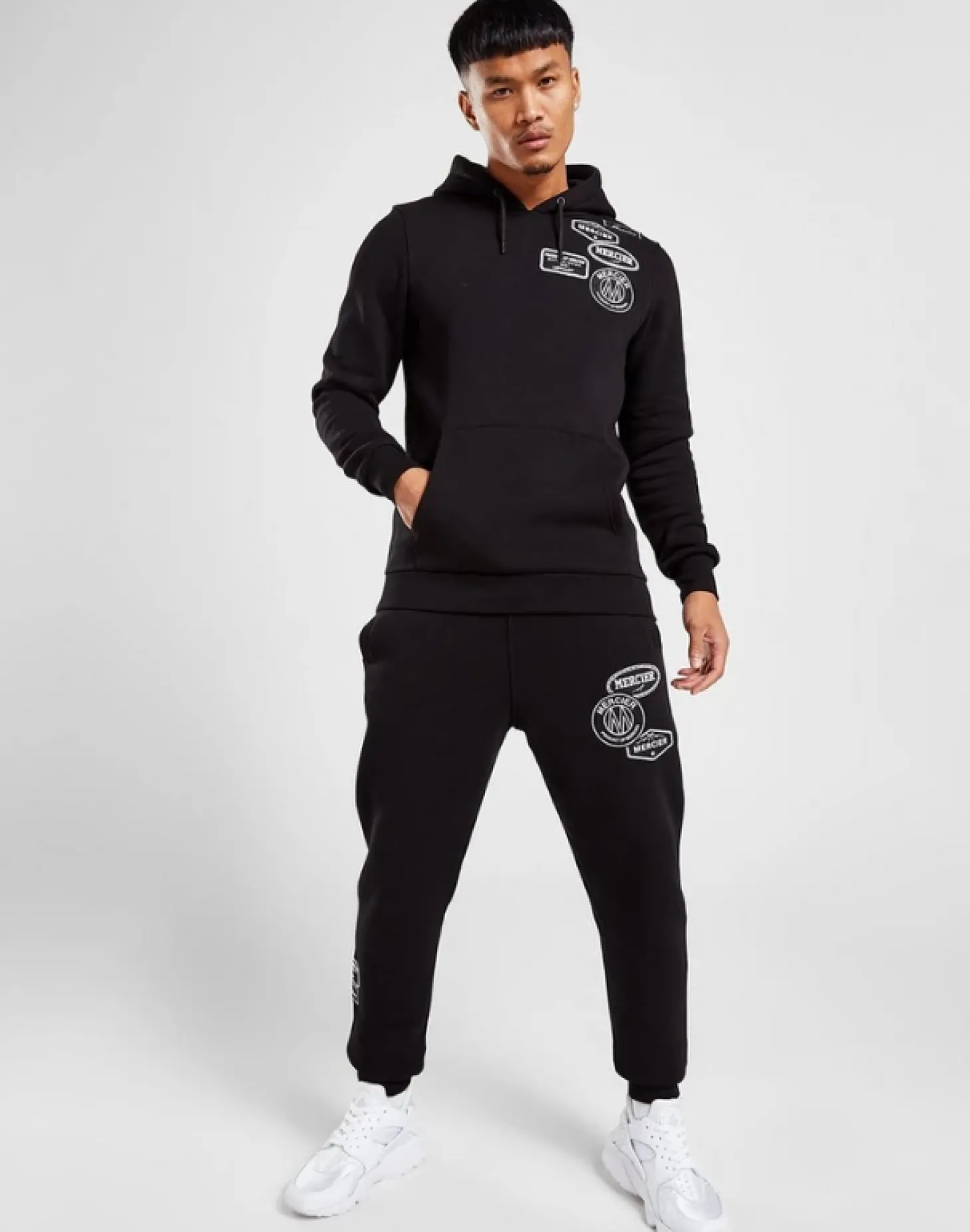 Mercier Tracksuit Tops / Hoodies | Tracksuits*Black Mono Badge Hoodie