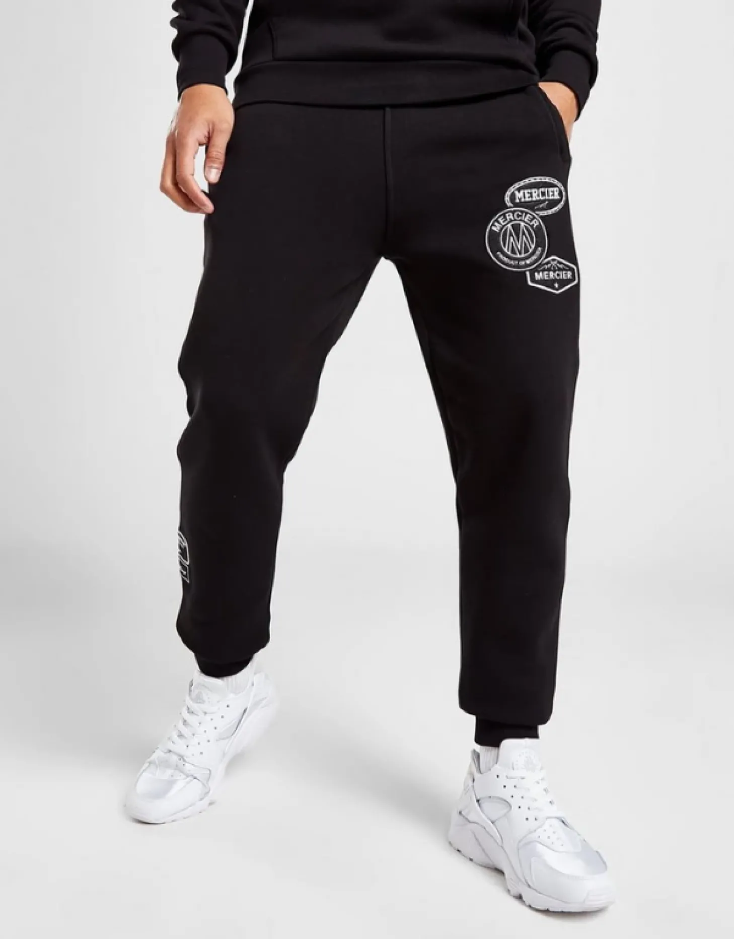 Mercier Joggers | Tracksuits*Black Mono Badge Joggers