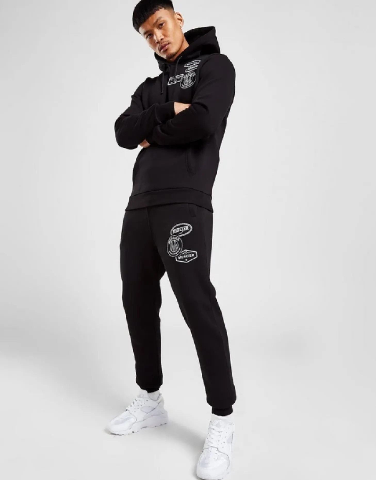 Mercier Joggers | Tracksuits*Black Mono Badge Joggers