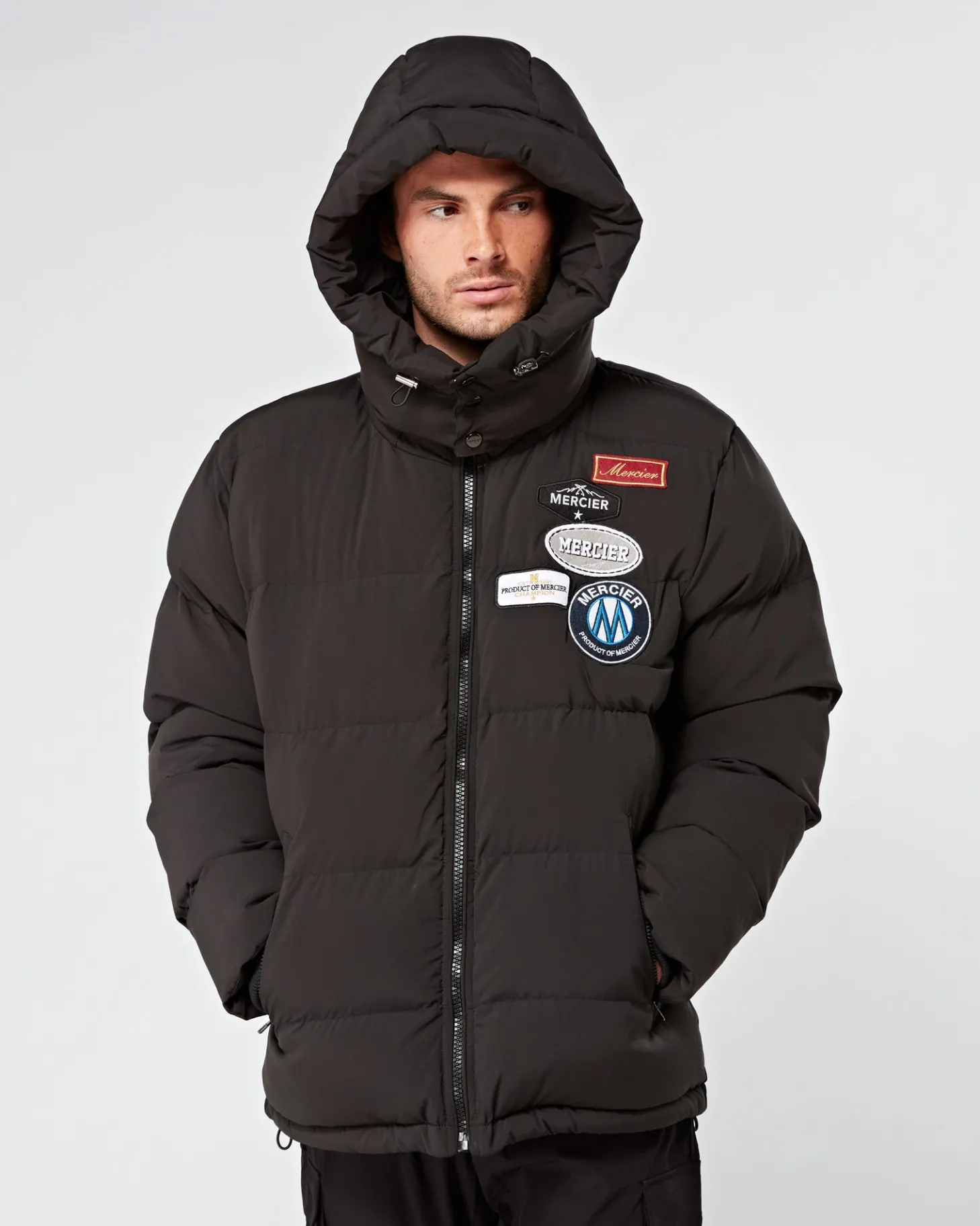 Mercier Jackets*Black OG Badge Puffer Jacket