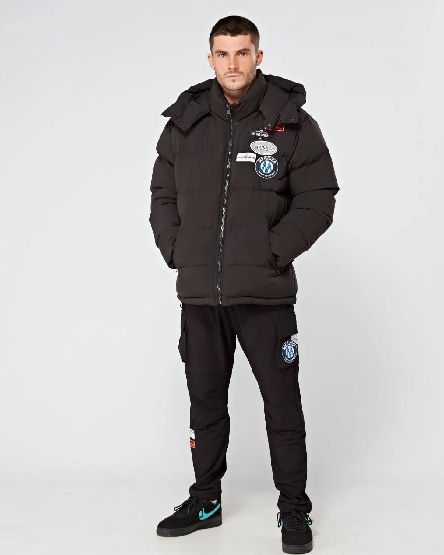 Mercier Jackets*Black OG Badge Puffer Jacket