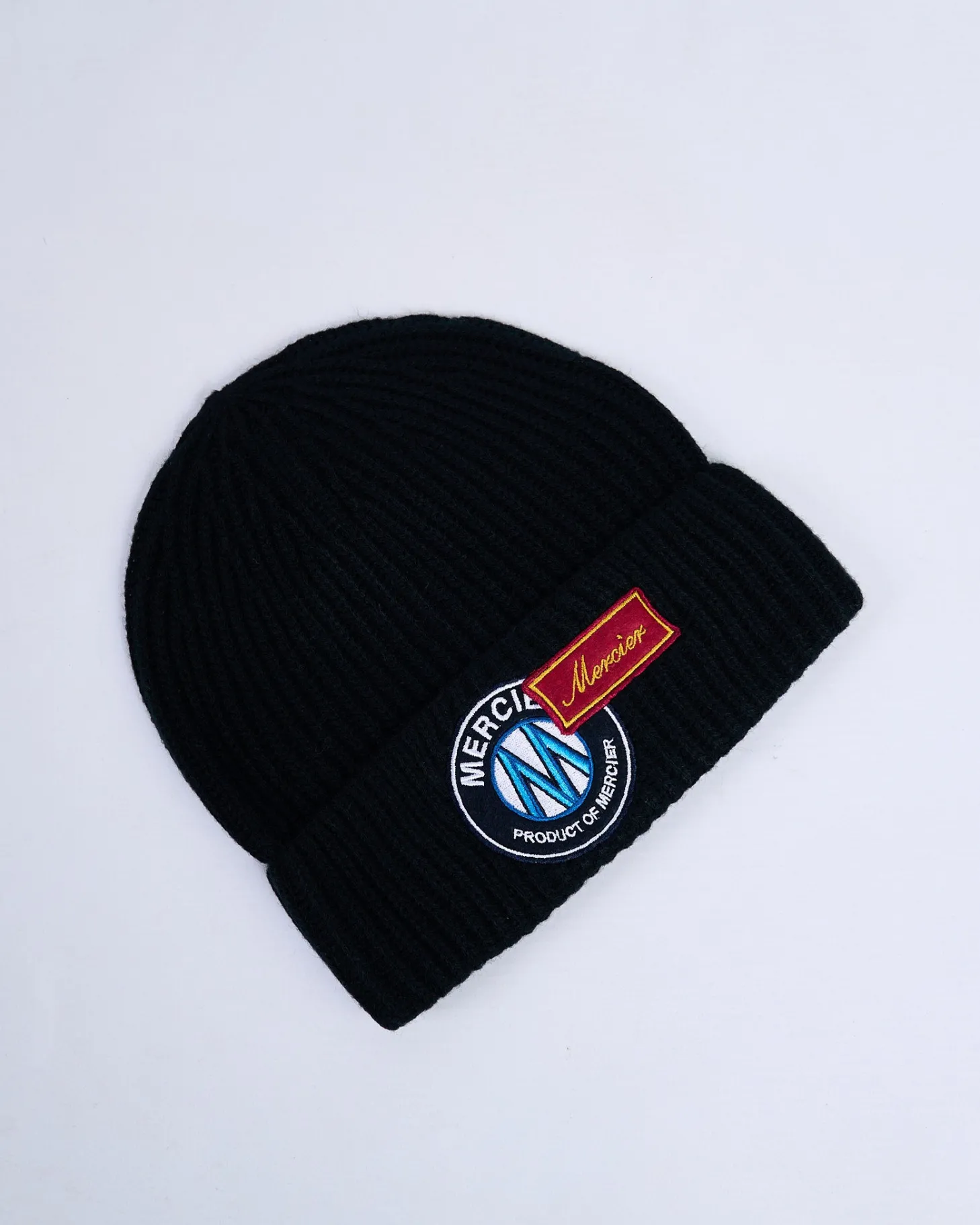 Mercier Accessories | Headwear*Black OG Badge Ribbed Beanie