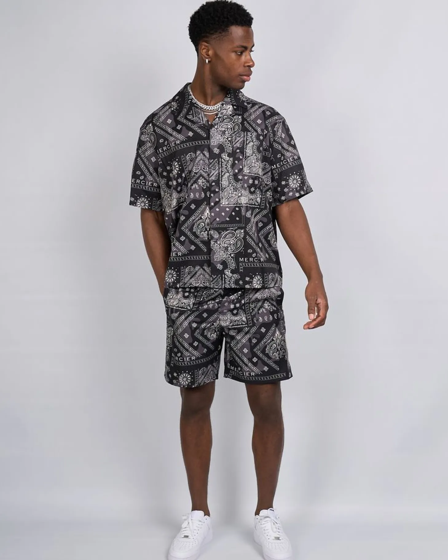 Mercier Summer Sets | Shorts*Black Paisley Resort Shorts