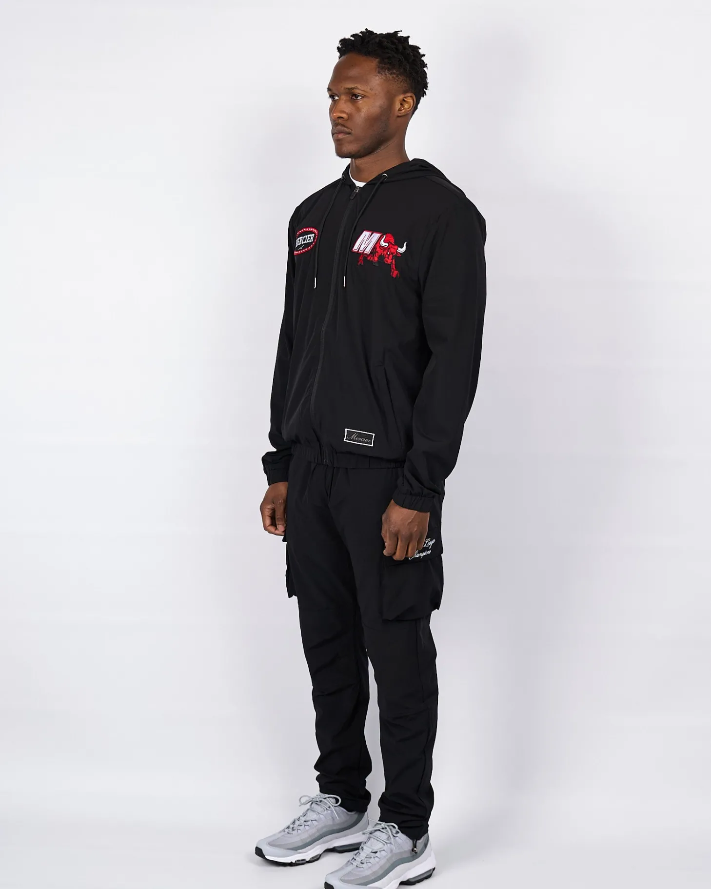 Mercier Windbreakers & Cargos*Black Red Empire Windbreaker