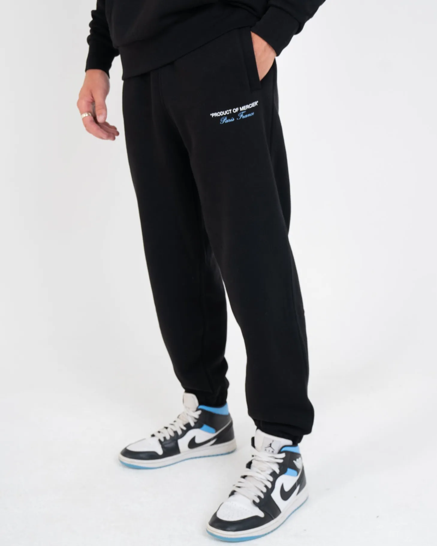 Mercier Joggers | Tracksuits*Black Sky Blue Product Of Joggers