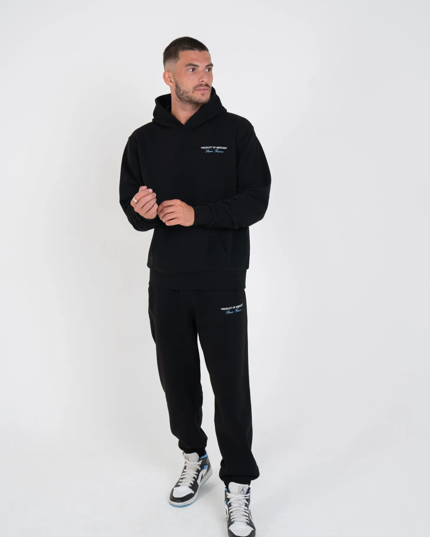 Mercier Joggers | Tracksuits*Black Sky Blue Product Of Joggers