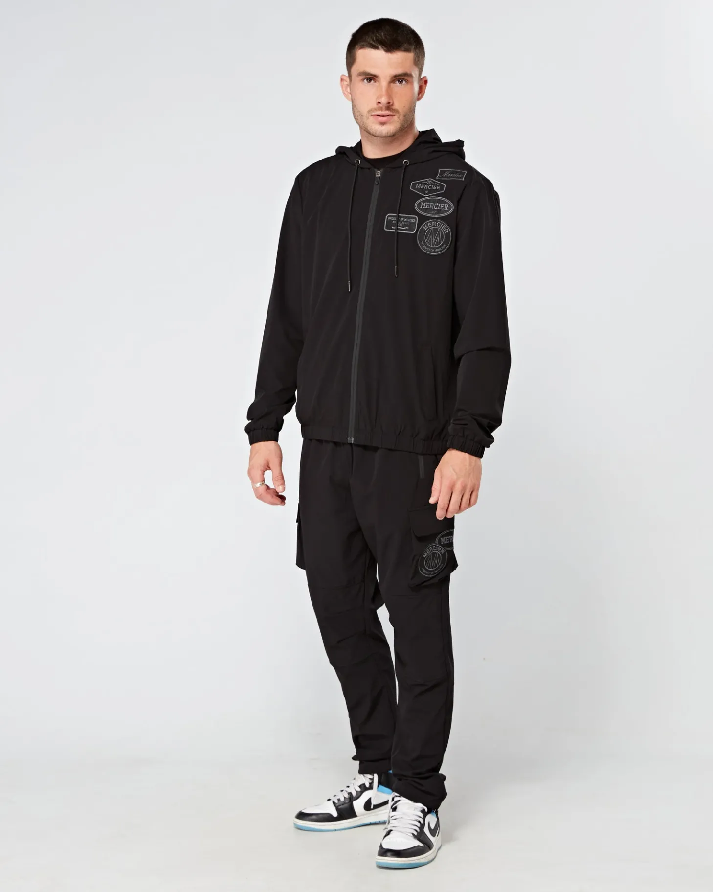 Mercier Windbreakers & Cargos*Black Tonal Badge Cargos