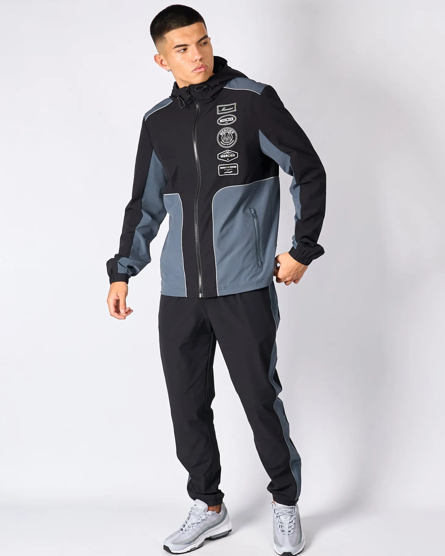 Mercier Windbreakers & Cargos | Mens Best Sellers*Black Trail Reflect Jacket