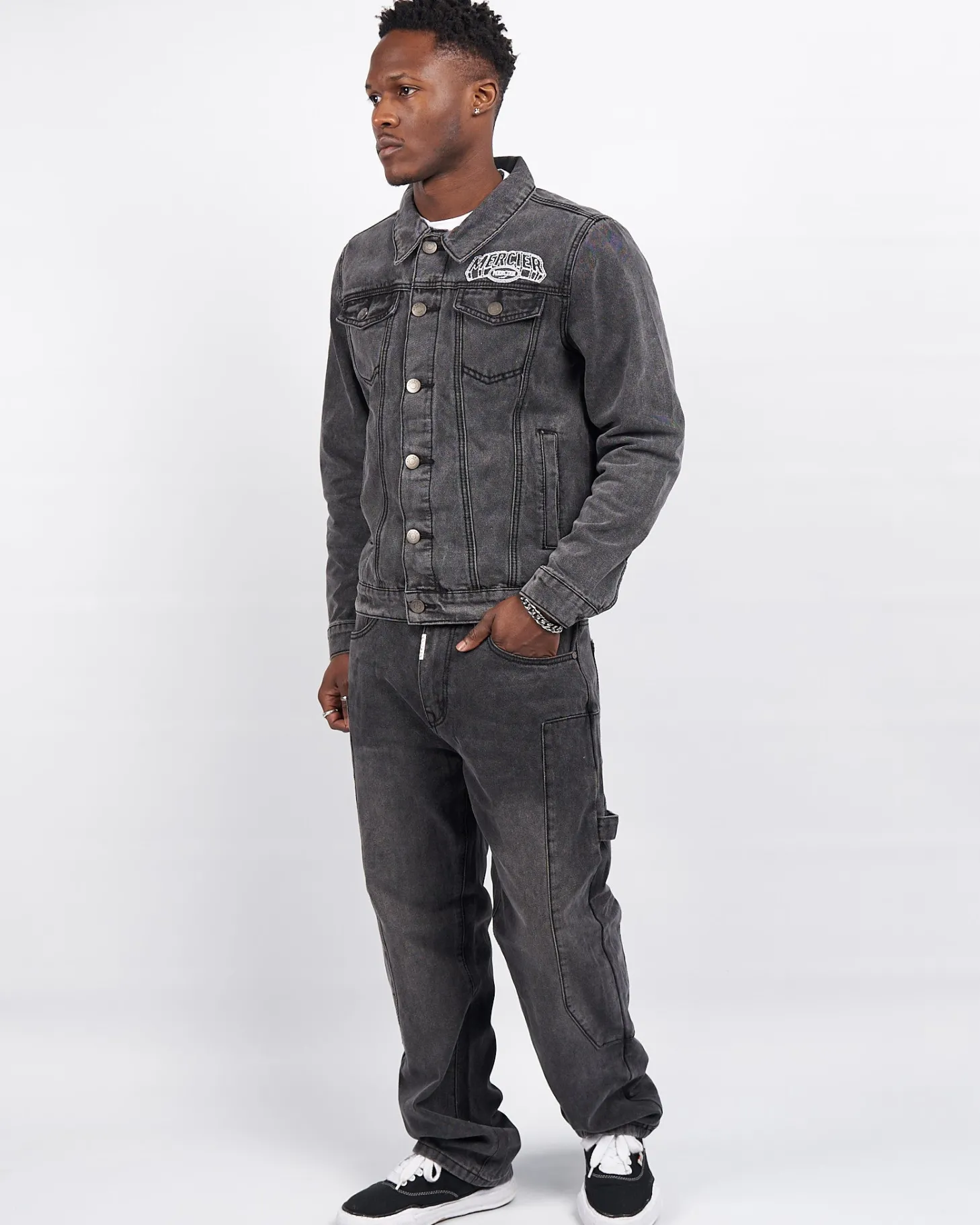 Mercier Denim*Charcoal Court Denim Jacket