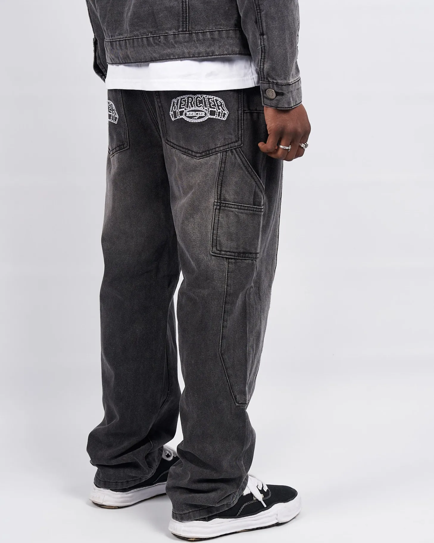 Mercier Denim*Charcoal Court Relaxed Jeans