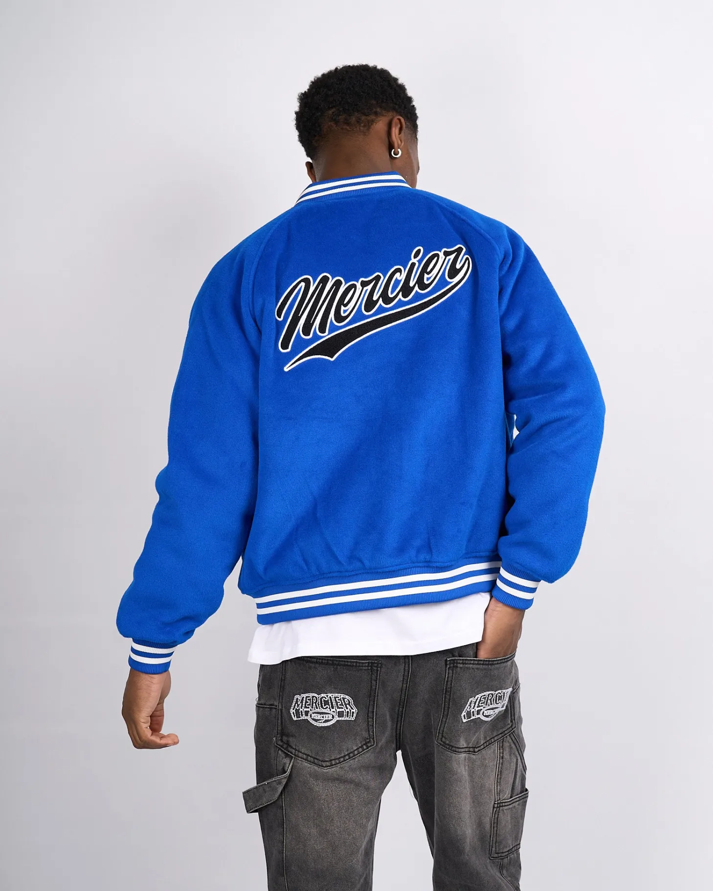 Mercier Jackets*Cobalt Baseball Jacket