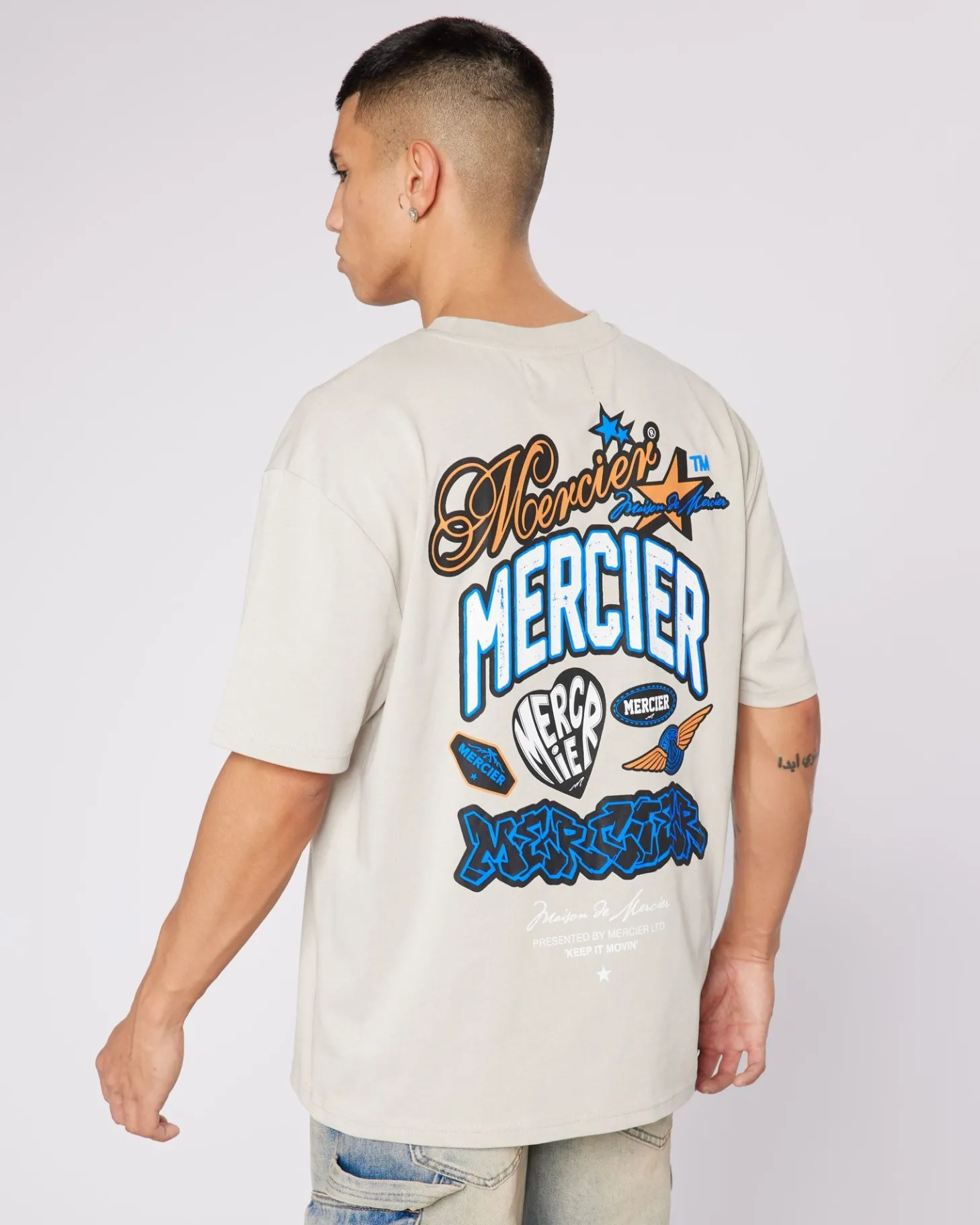 Mercier T-shirts*Ecru Guerrilla Tshirt