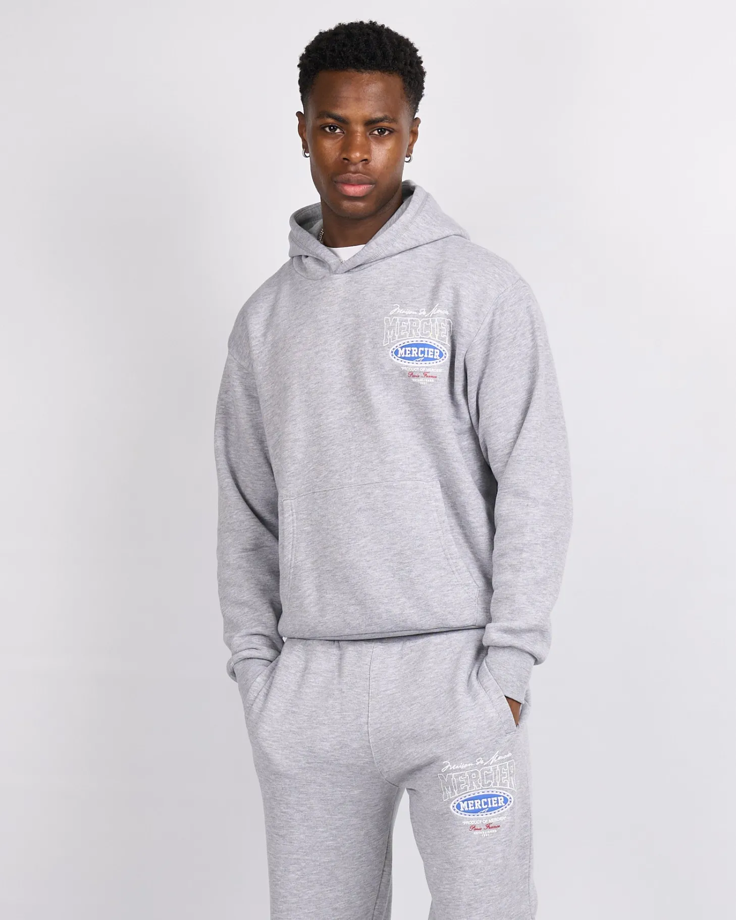 Mercier Tracksuit Tops / Hoodies | Tracksuits*Grey Marl Multi Tour Hoodie