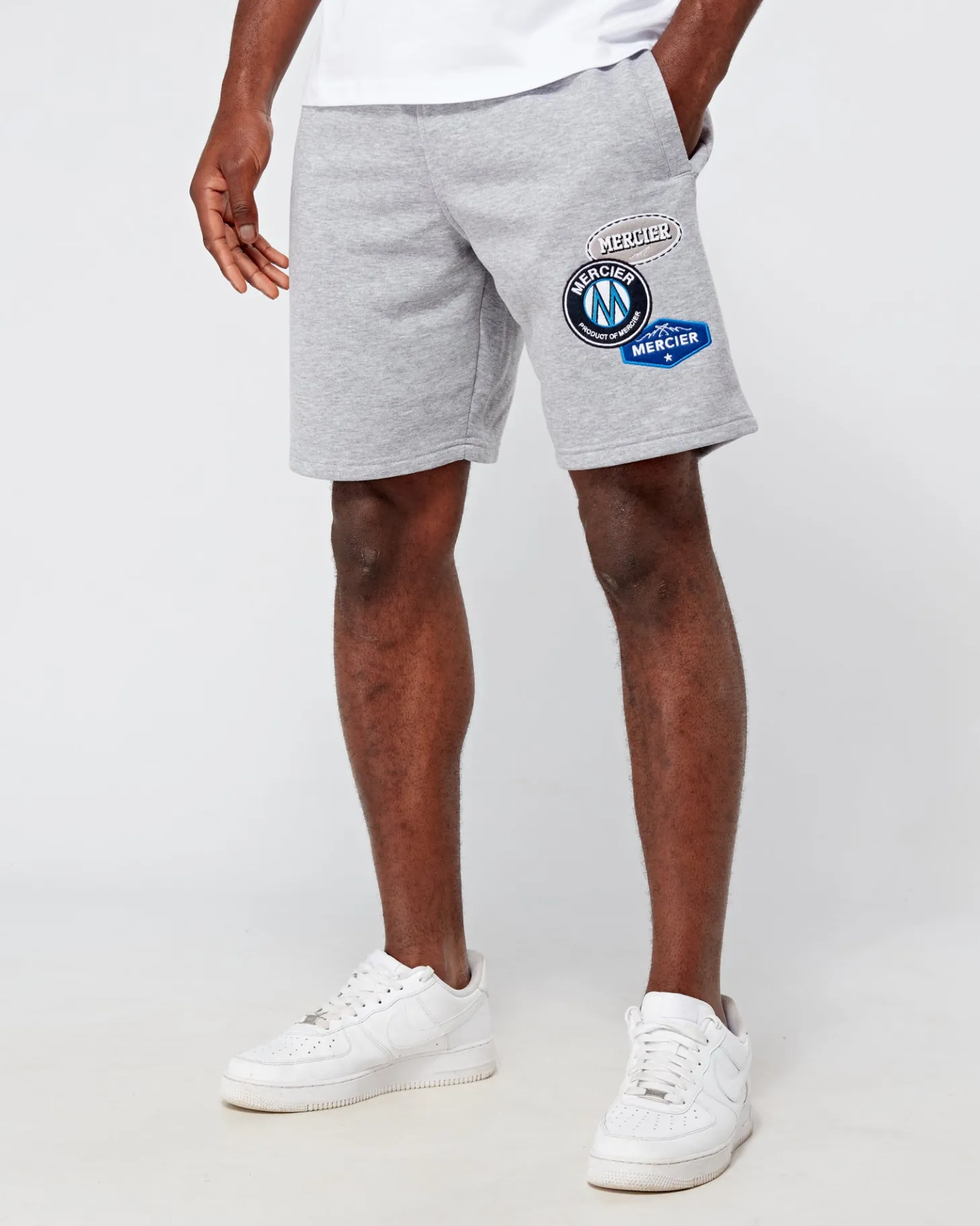 Mercier Summer Sets | Shorts*Grey Marl OG Badge Shorts