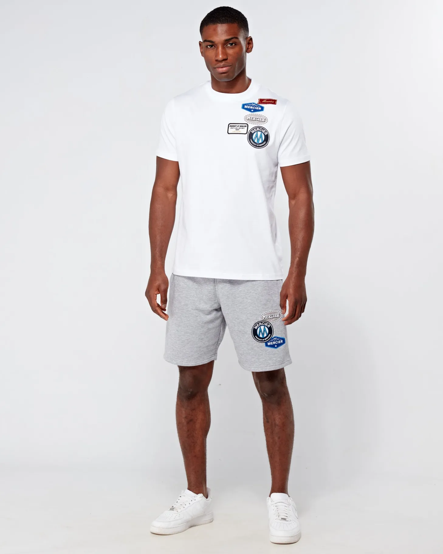 Mercier Summer Sets | Shorts*Grey Marl OG Badge Shorts