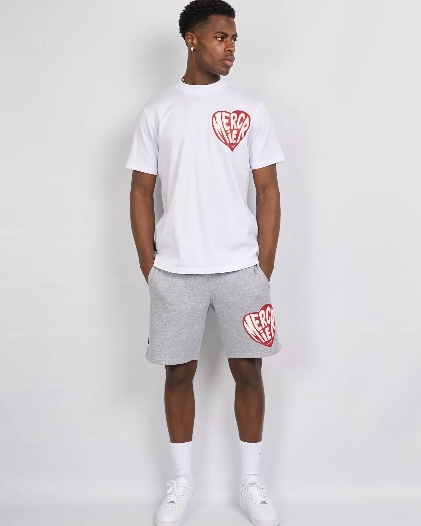 Mercier Summer Sets | Shorts*Grey Heart Shorts