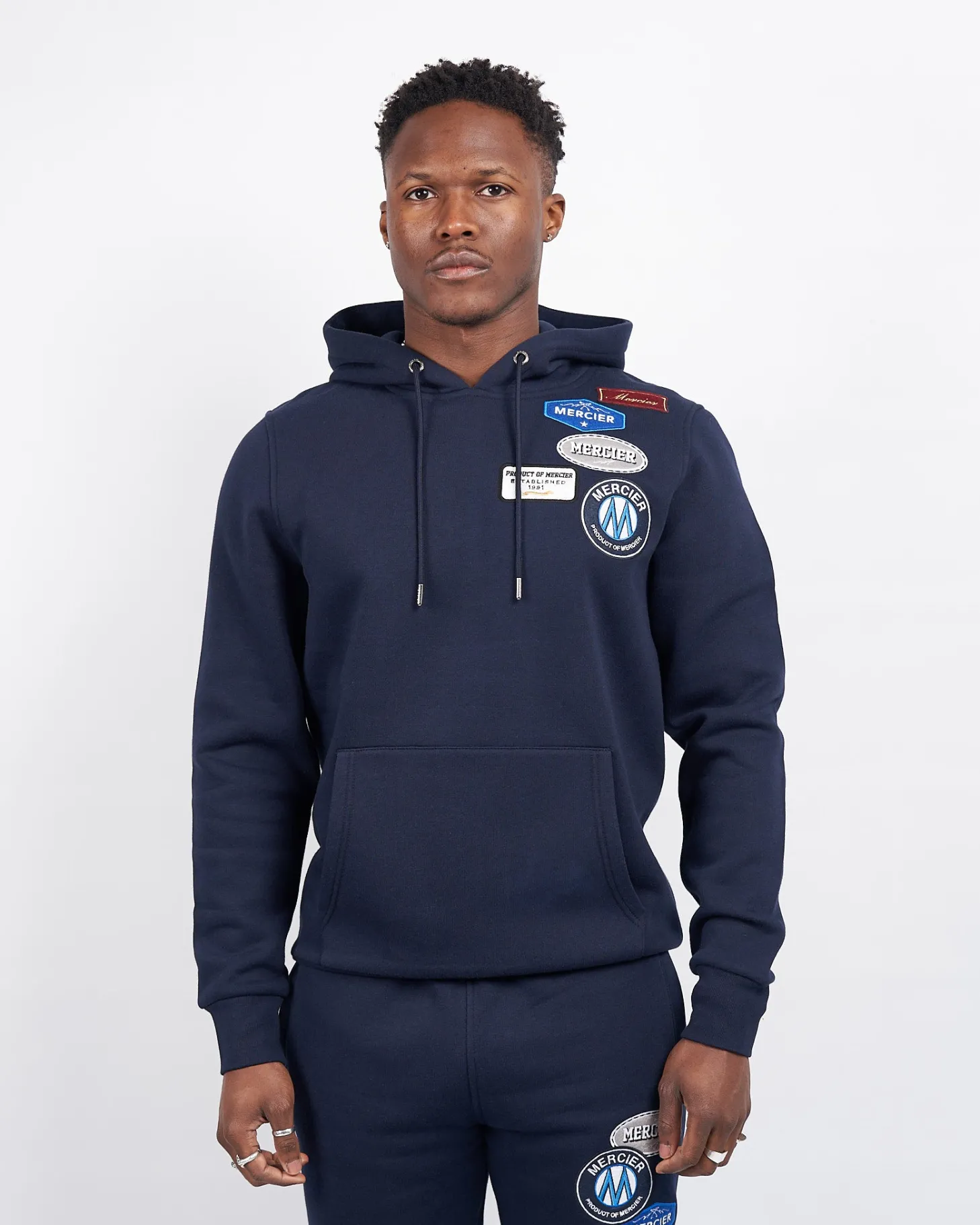 Mercier Tracksuit Tops / Hoodies | Tracksuits*Navy OG Badge Hoodie