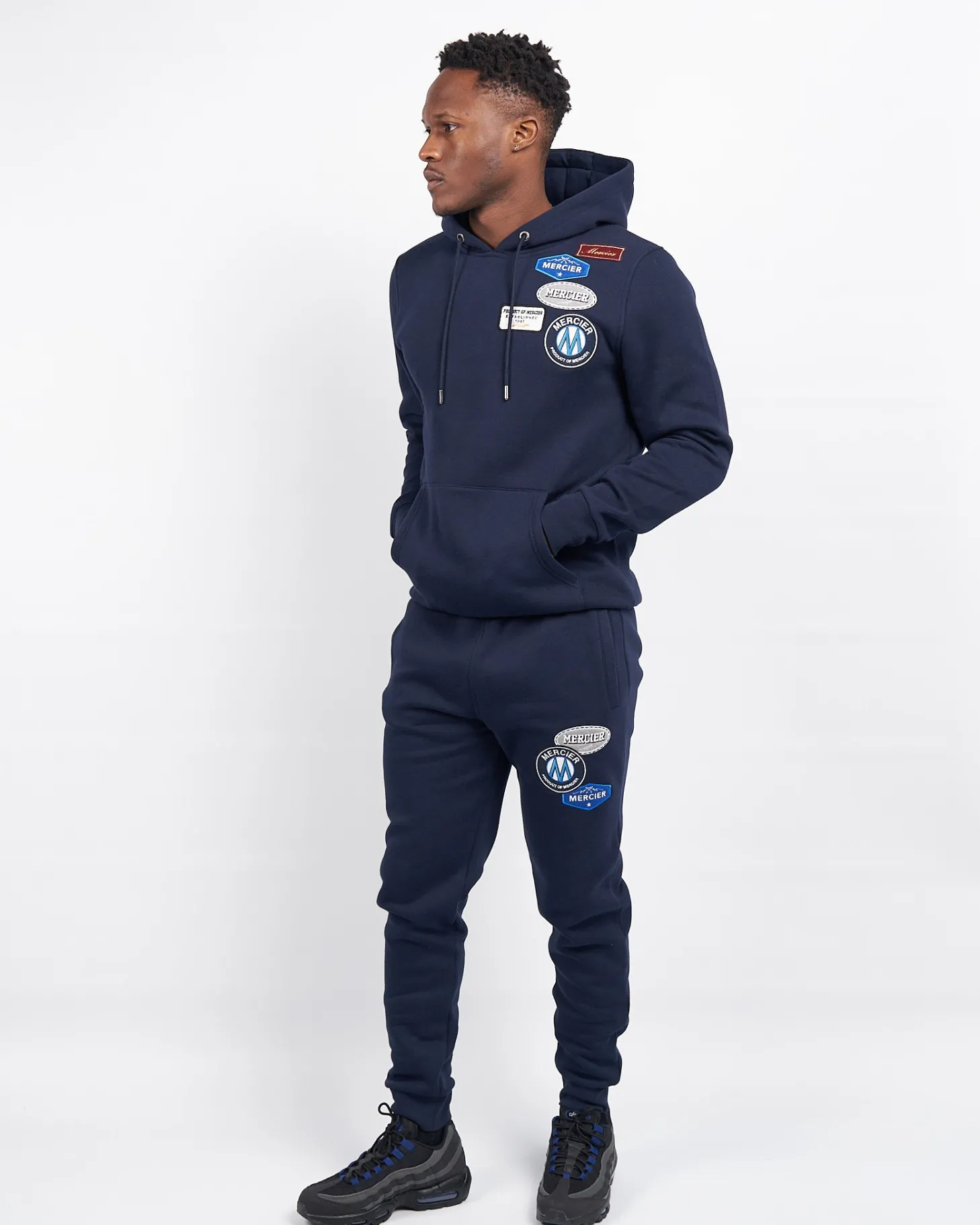 Mercier Tracksuit Tops / Hoodies | Tracksuits*Navy OG Badge Hoodie