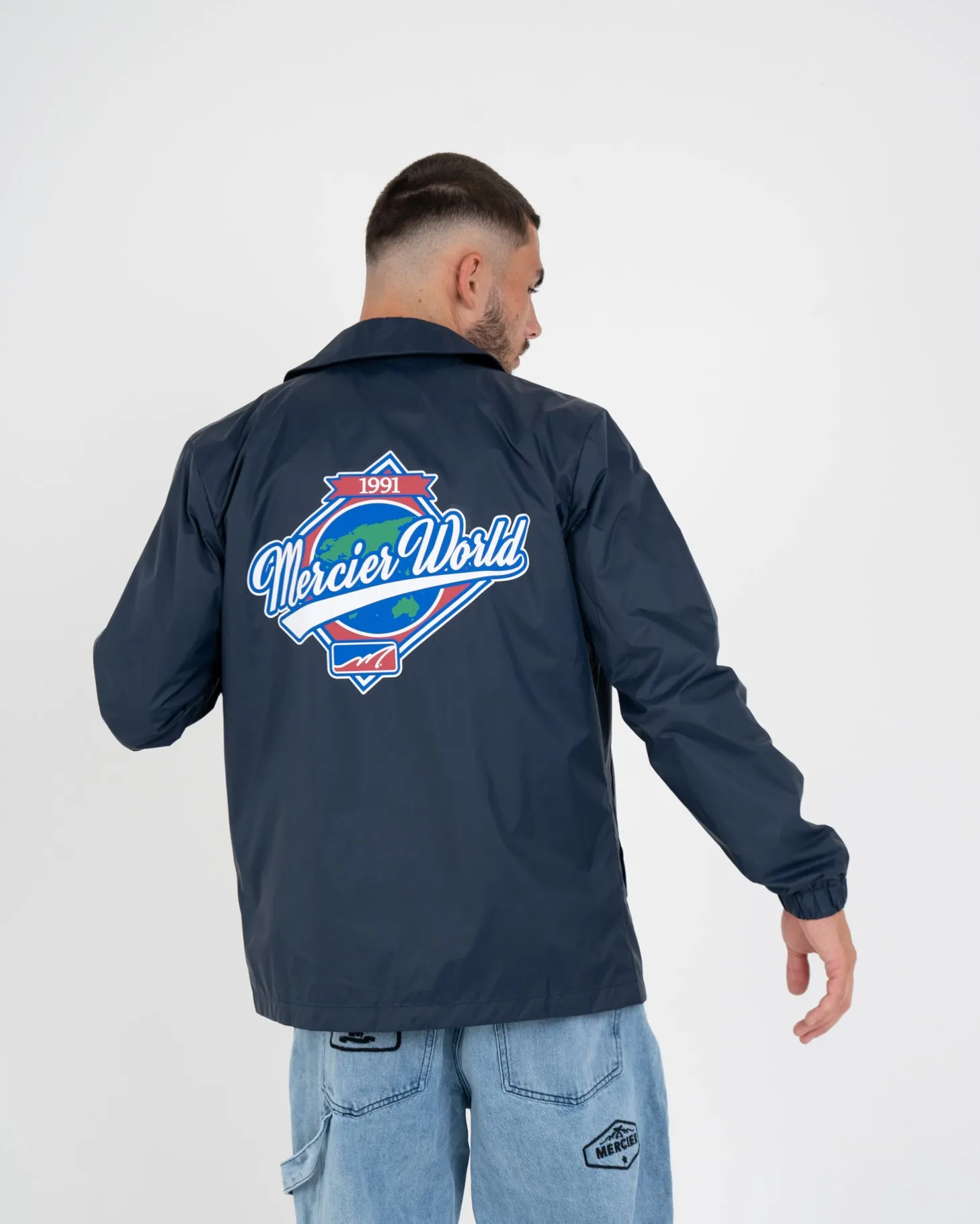 Mercier Jackets*Navy World Coach Jacket