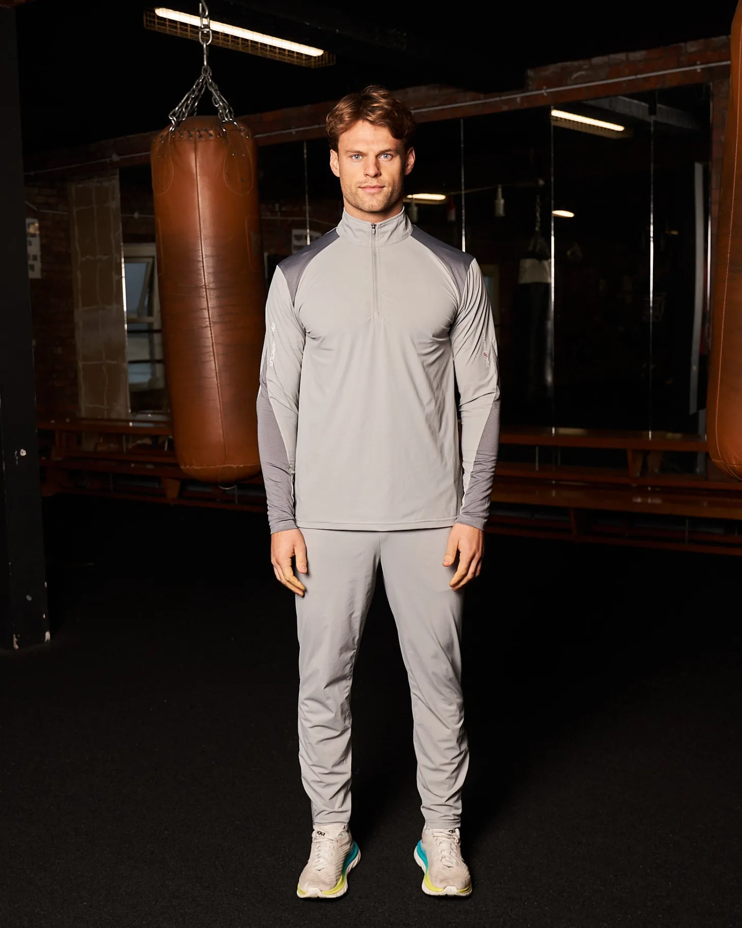 Mercier Pbk//mercier*PBK// Performance 1/4 Long sleeve Grey