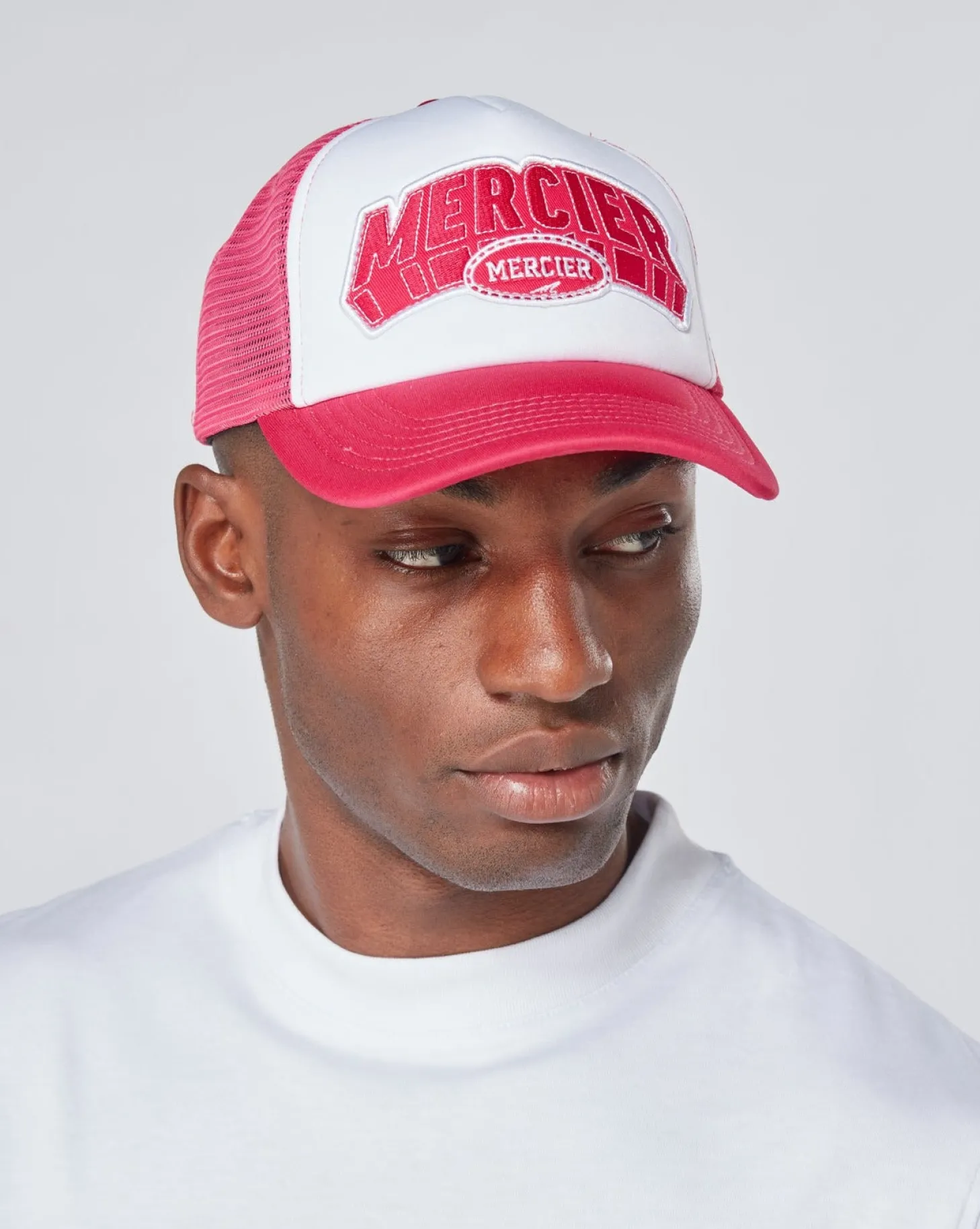 Mercier Accessories | Headwear*Pink White Court Foam Trucker