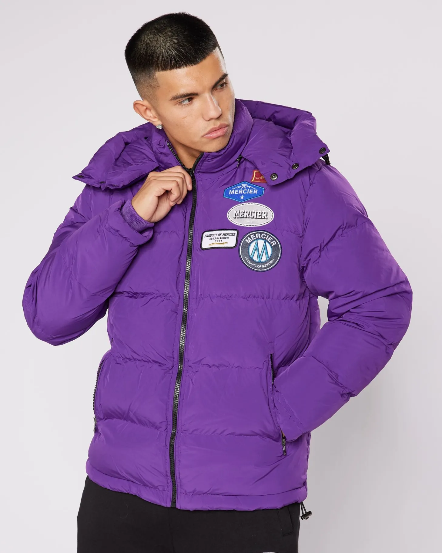 Mercier Jackets*Purple Haze OG Badge Puffer Jacket